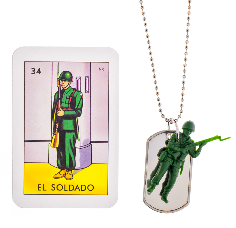 Soldier Necklace with ID Tag, Gunner & Lux