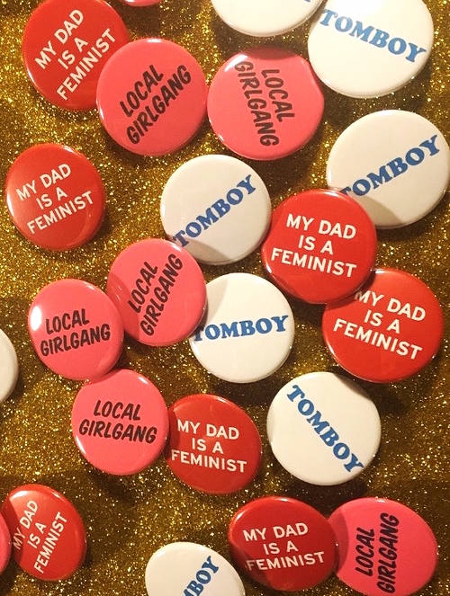 "My Dad is a Feminist" pin