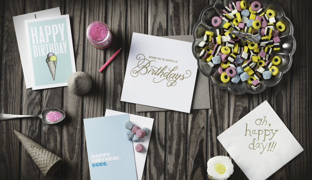 A wonderful example of incorporating everyday objects and compliments to your products, by Breathless Paper Co . 