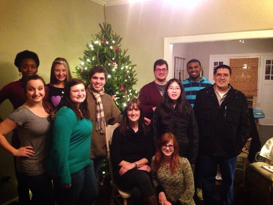 The annual clarinet studio Christmas party!