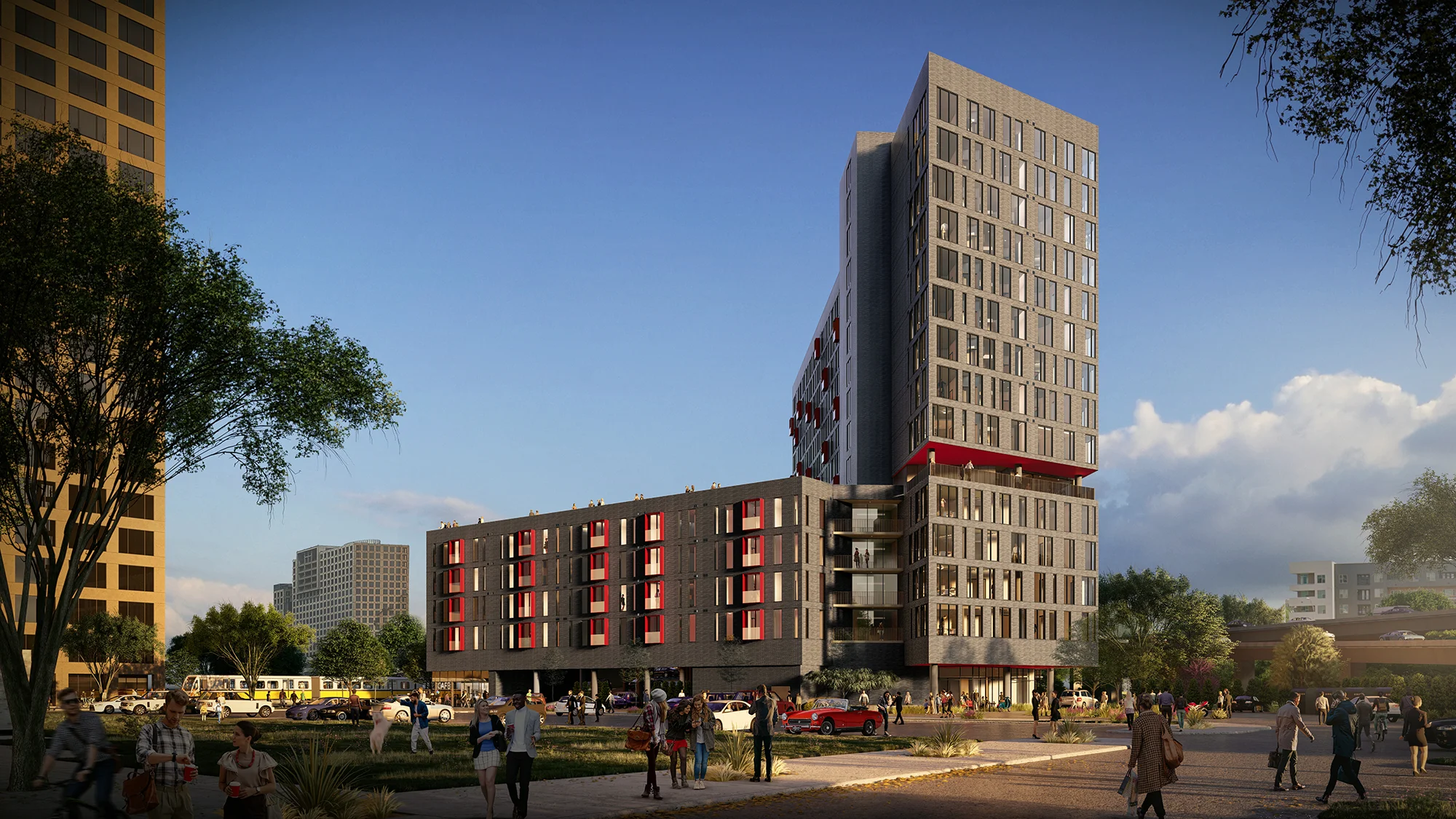 Dallas, TX | 245,000 SF 15-story Residential Tower; 148,000 SF 7-story Retail/Garage | 2019