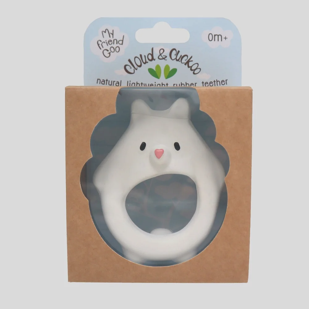My Friend Goo Natural Rubber Teether (Gift Packaging) — Cloud