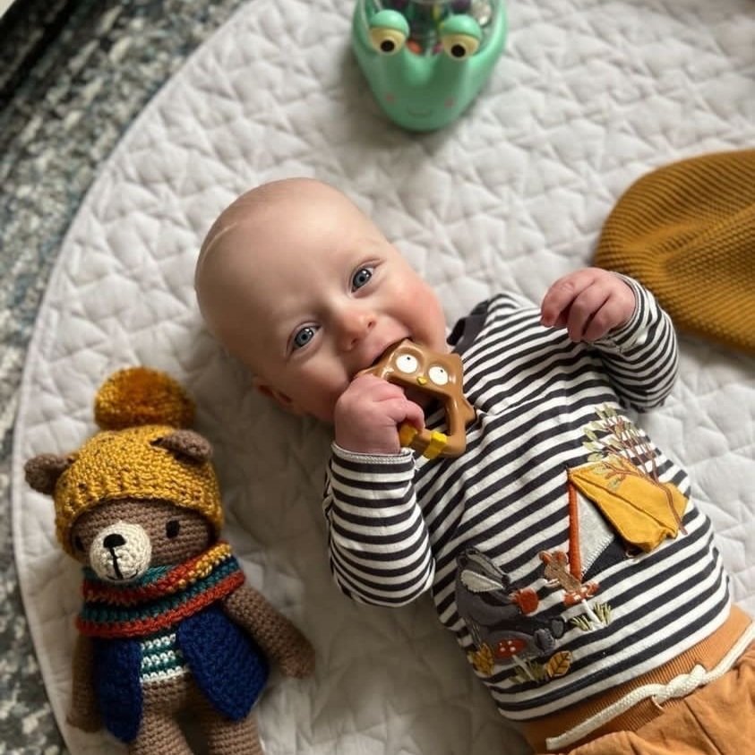 My Friend Hoot Teething Toy and Clip Set — Cloud Cuckoo