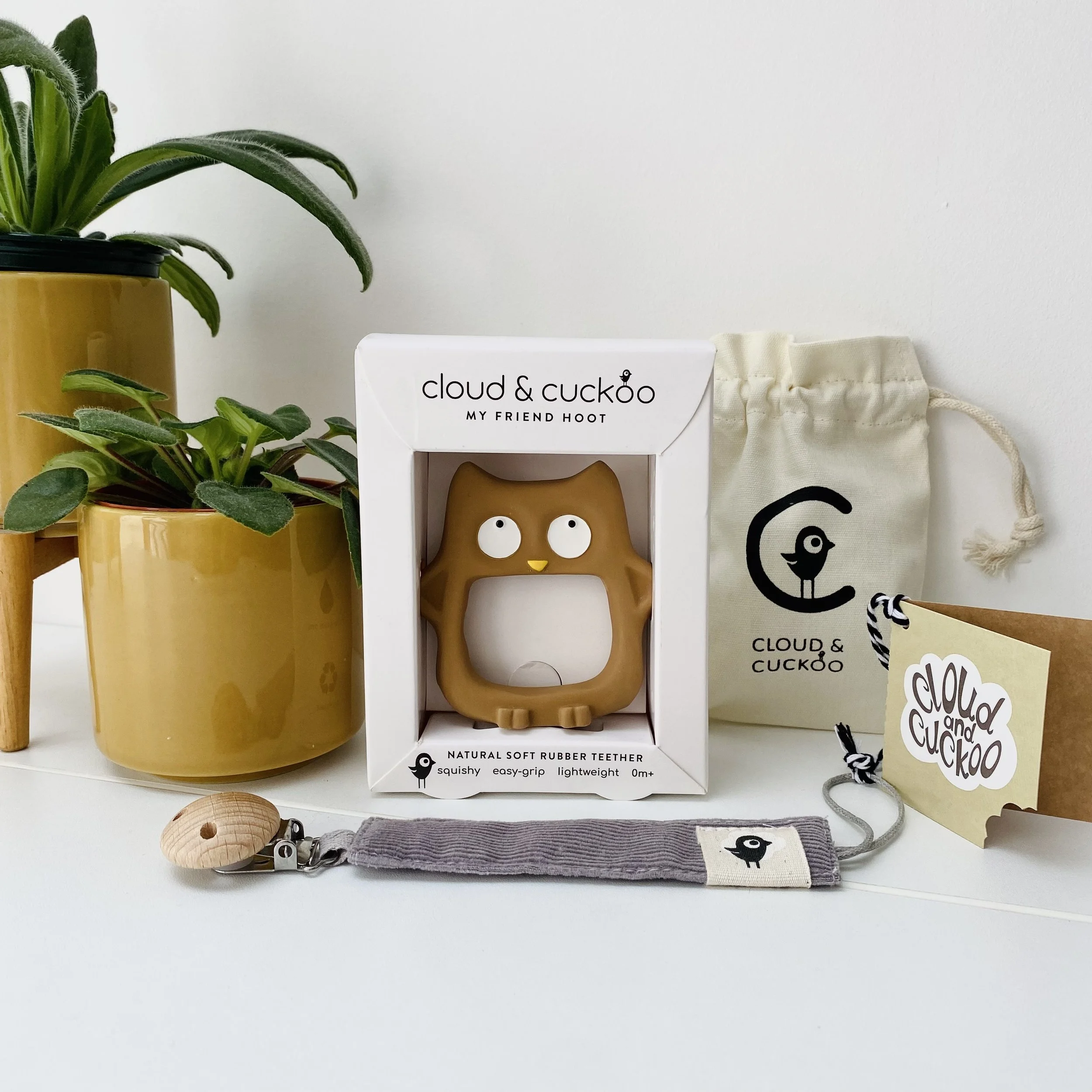 My Friend Hoot Natural First Toy with Clip in Gift Packaging — Cloud ...