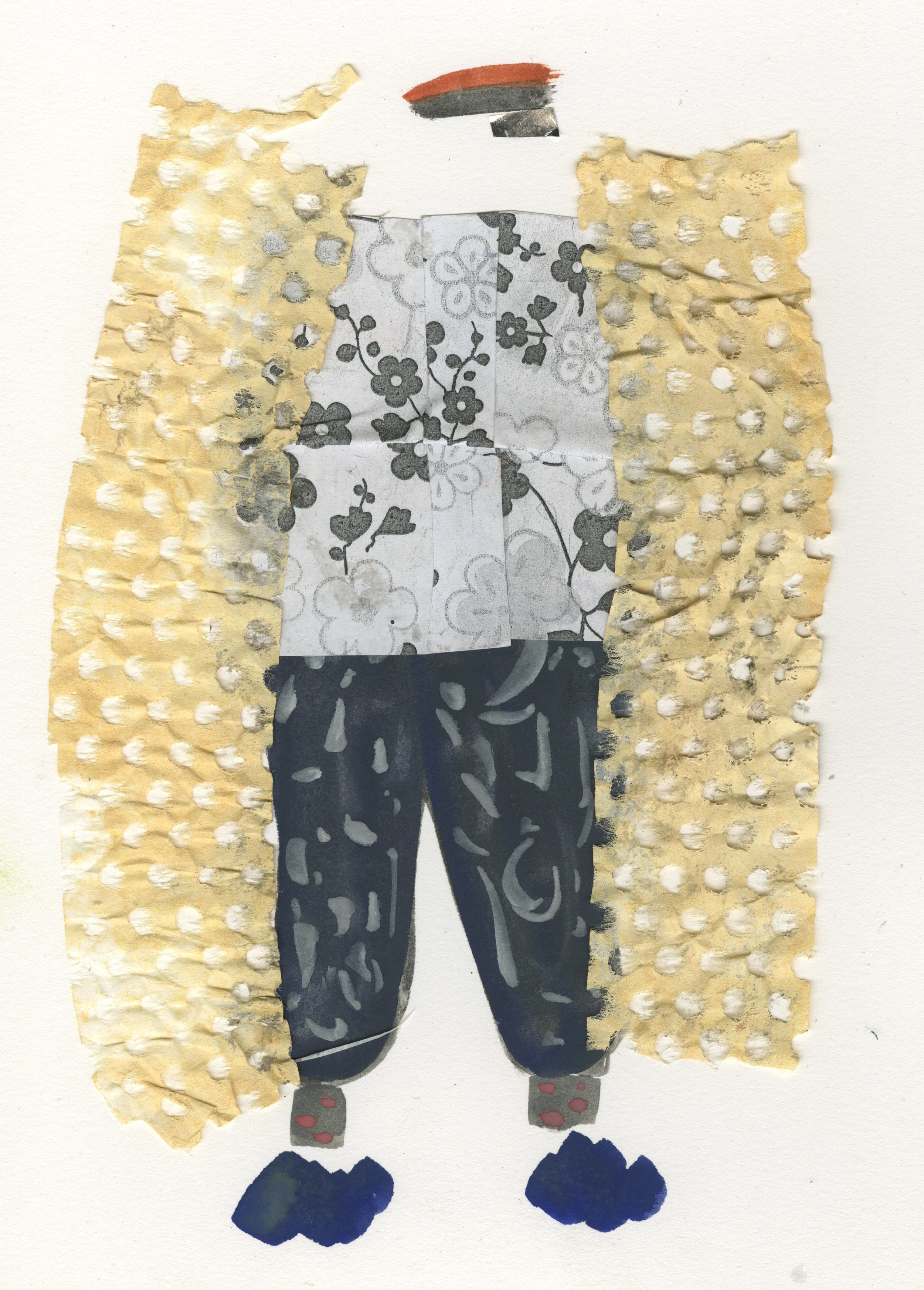 Chicago Bound Pattern Baby Gouache and Collage 2016