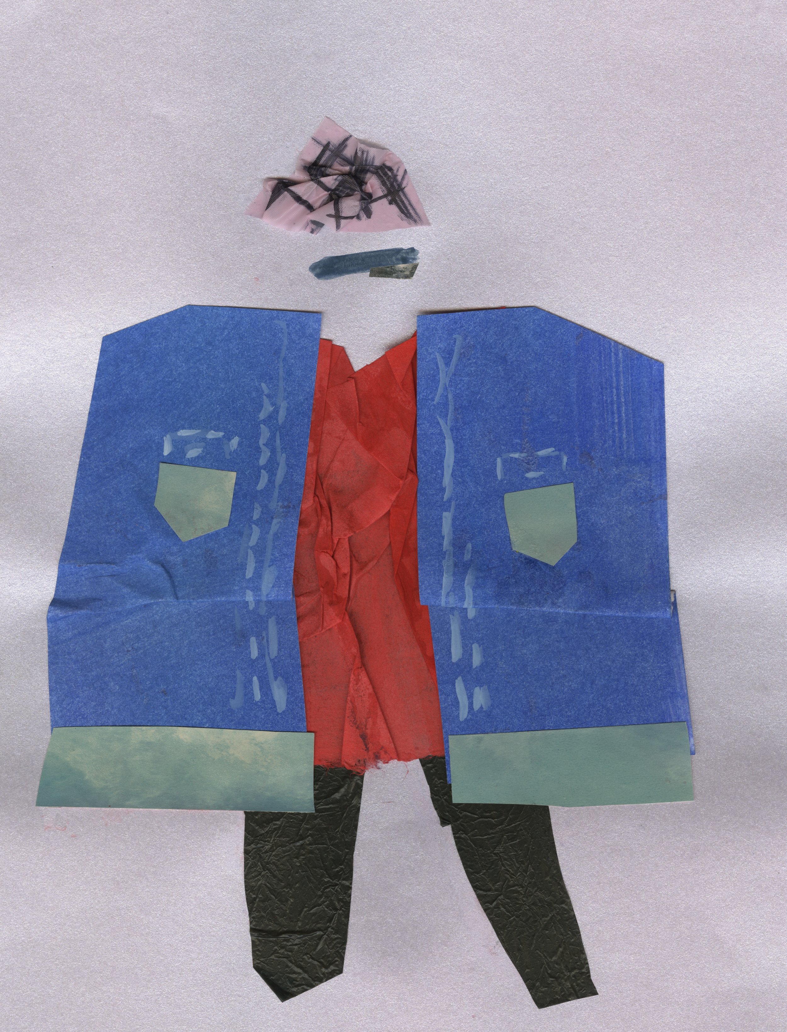 Hip-Hop Sweater Baby Gouache and Collage 2016