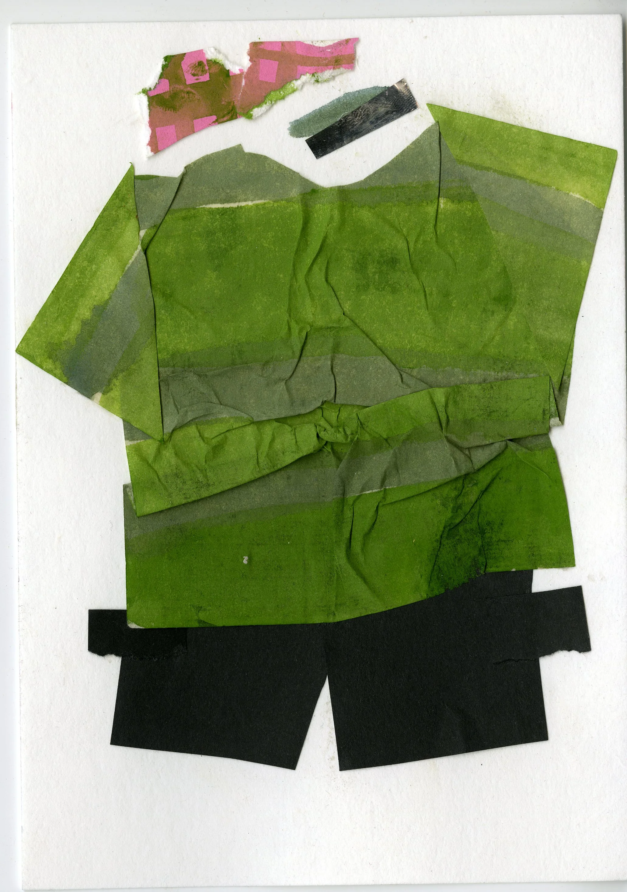 Complentary Sweater Baby Gouache and Collage 2016