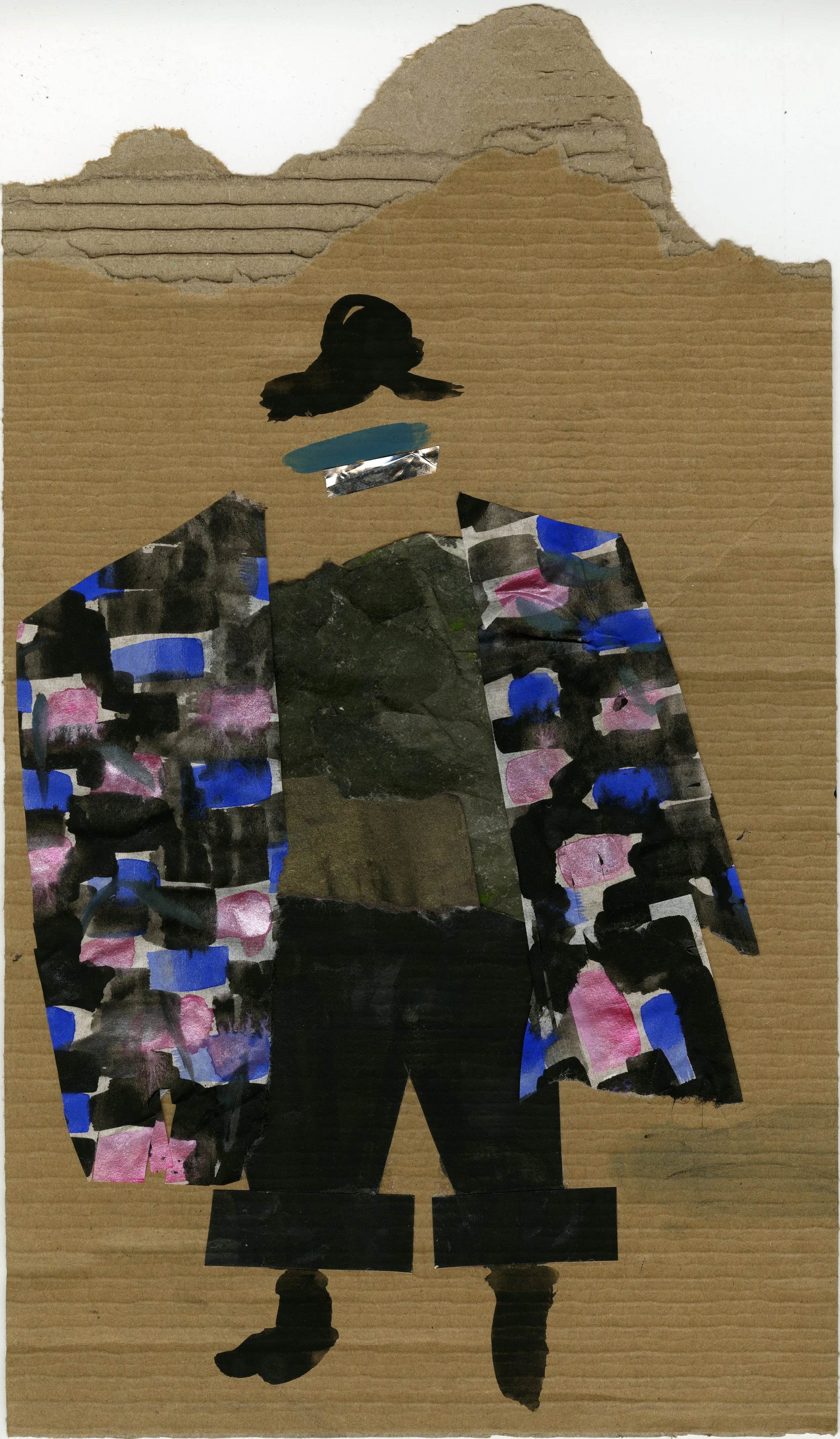 Fortune Teller Chic Gouache and Collage 2016