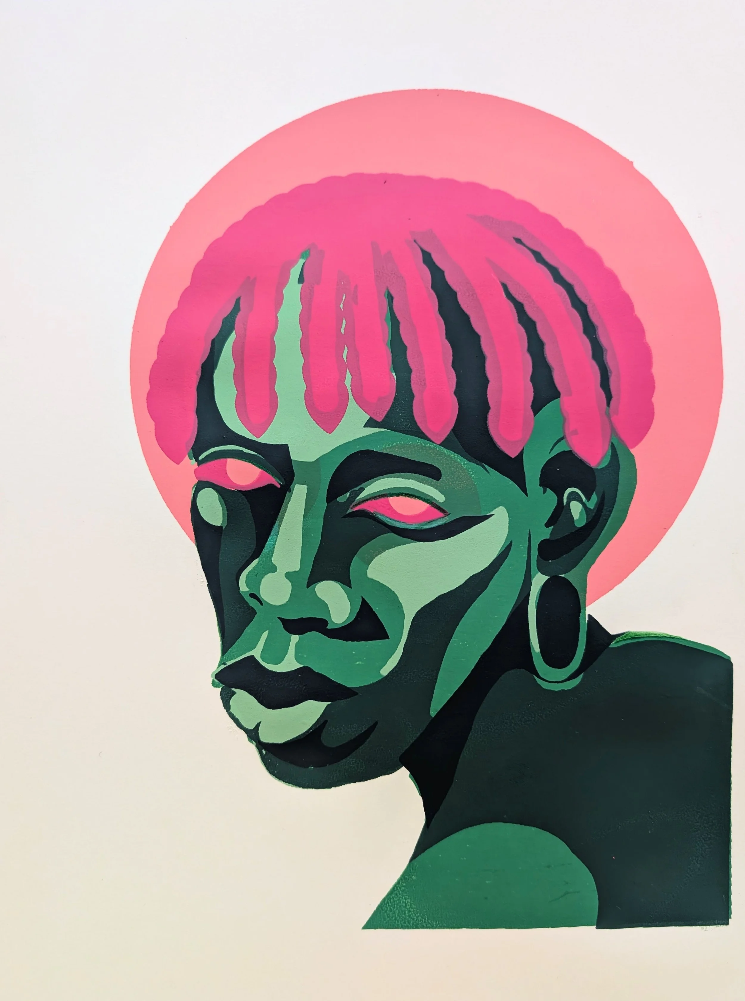   Sprite   2025  Screenprint on Bristol 