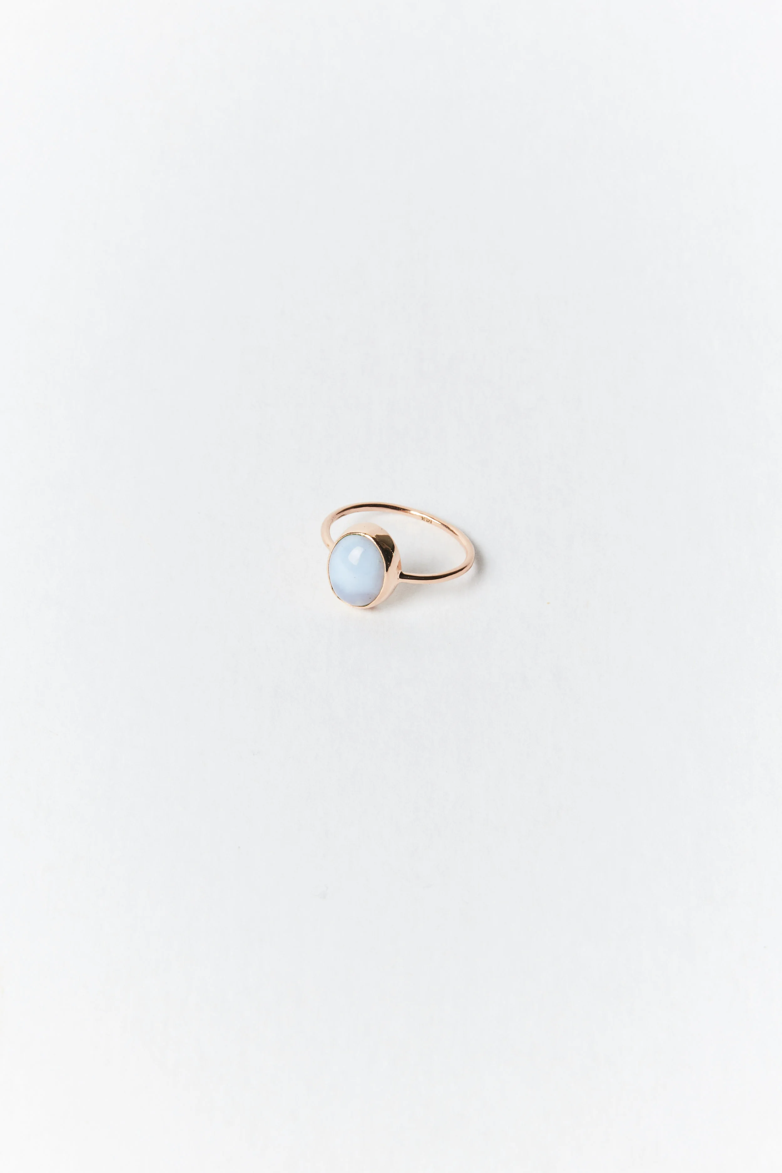 Pink Opal Oval Ring