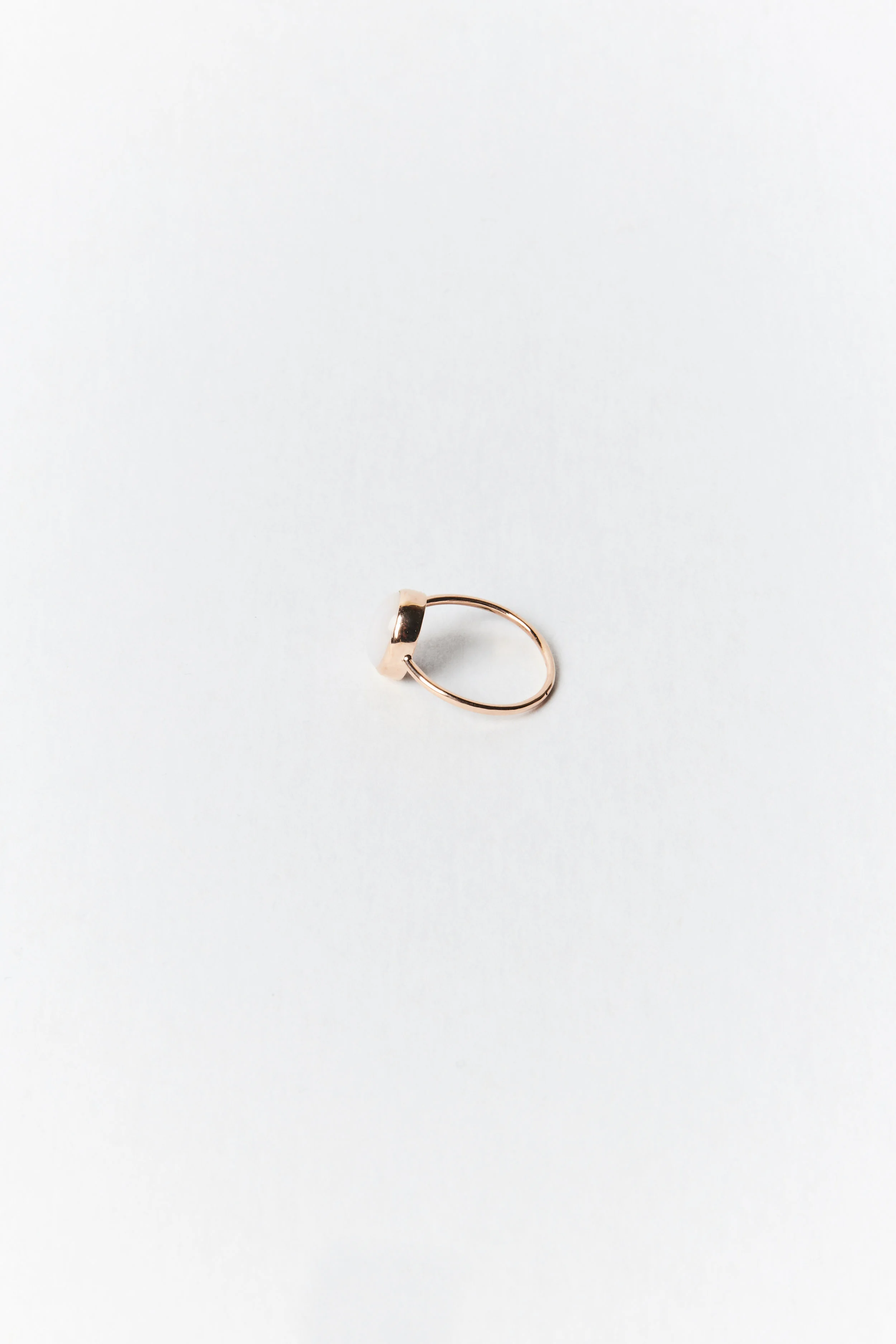 Pink Opal Oval Ring