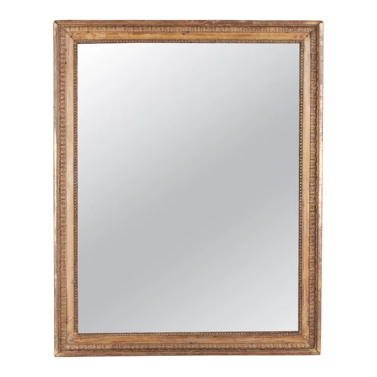 19th Century Louis XVI Style Gilded Mirror