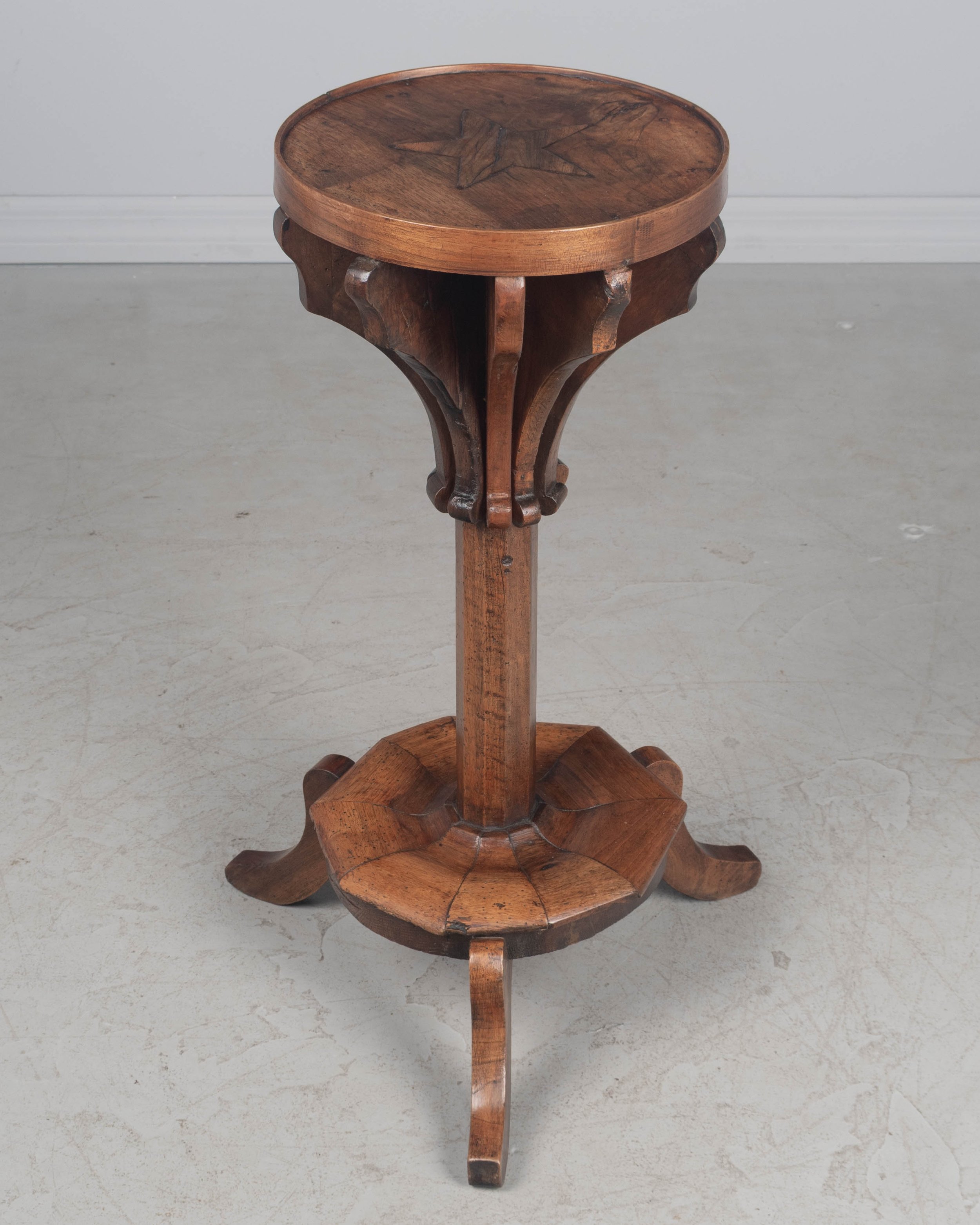 19th Century French Folk Art Accent Table