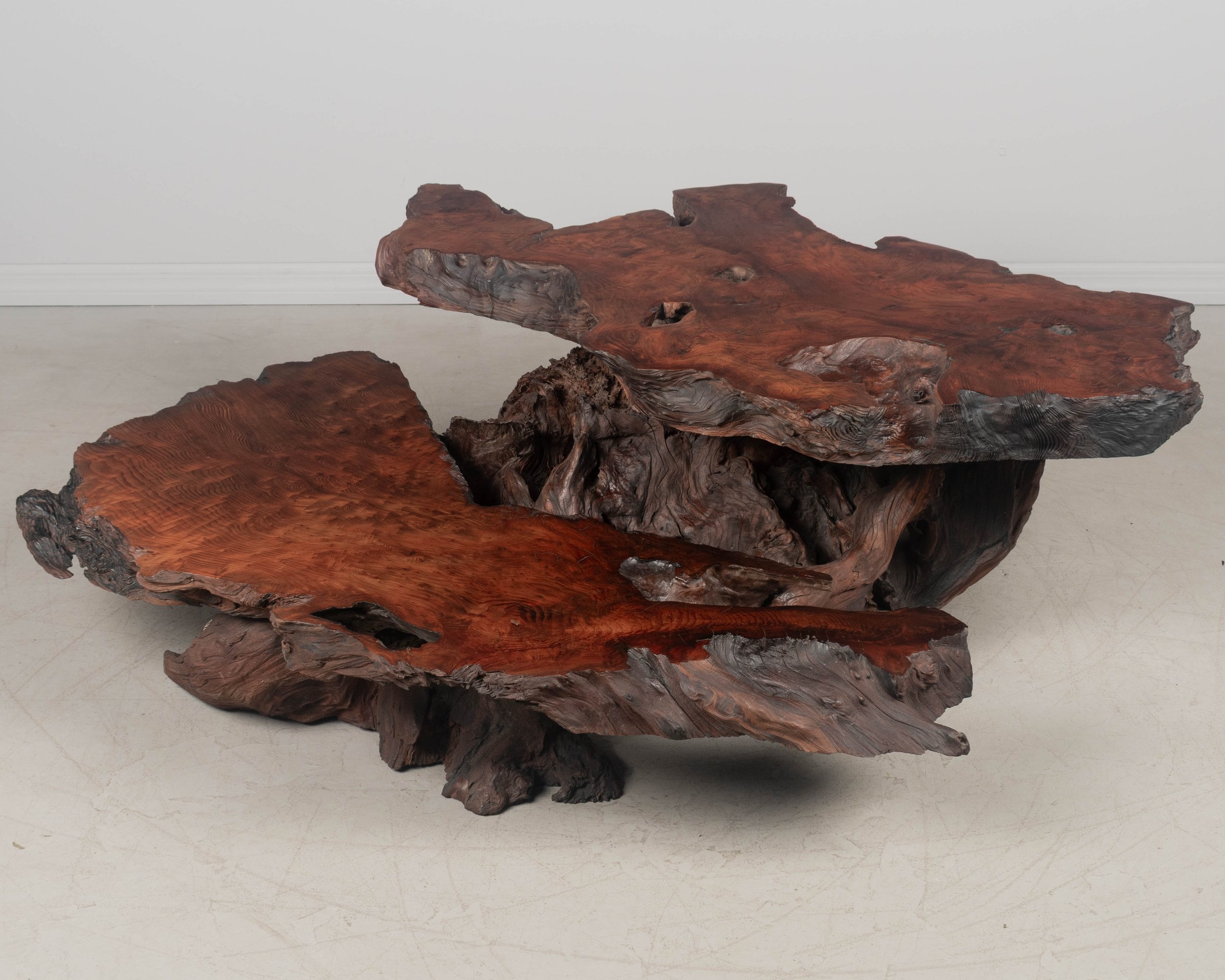 Redwood Live Edge Tiered Coffee Table