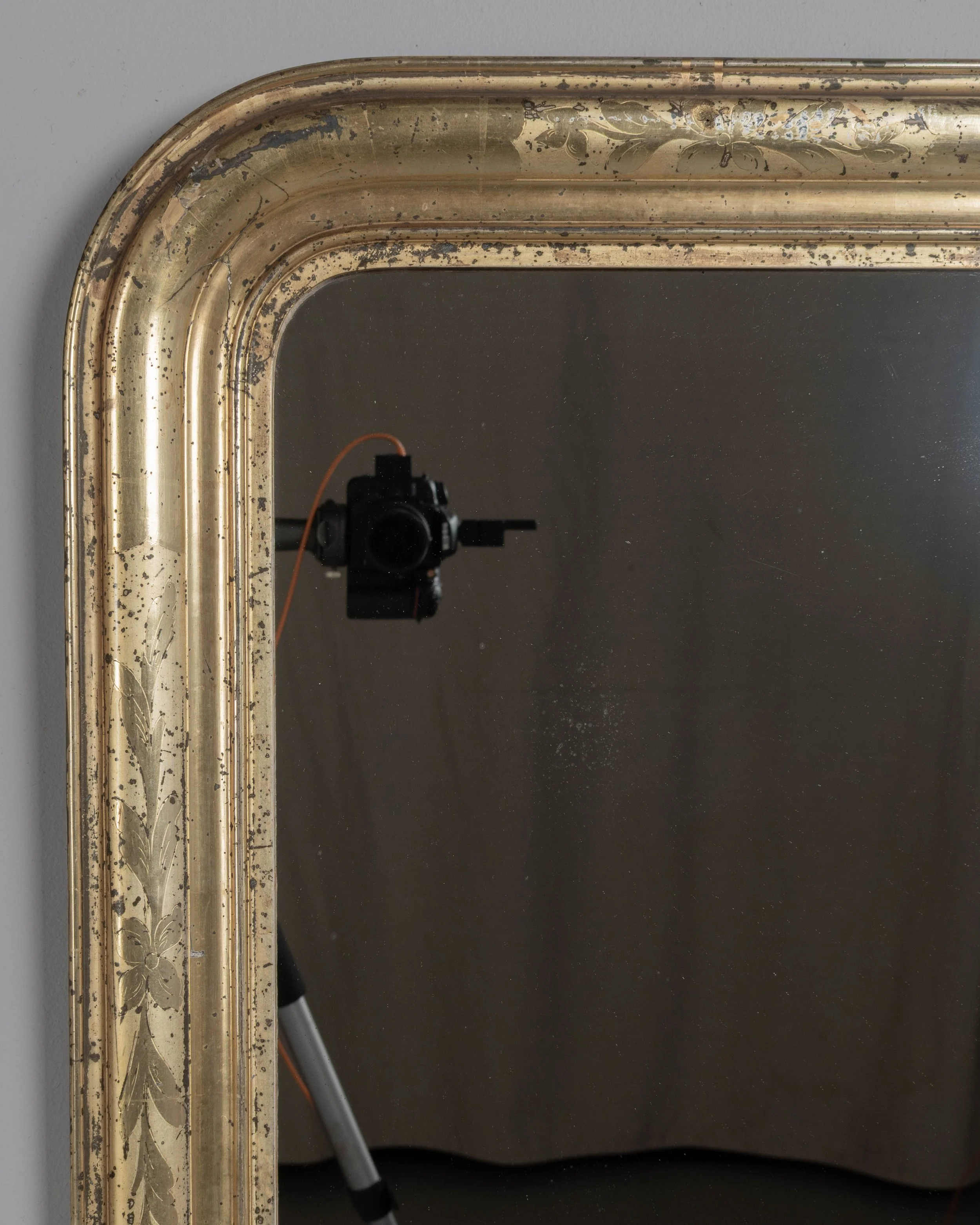 French Louis Philippe Style Gilded Mirror