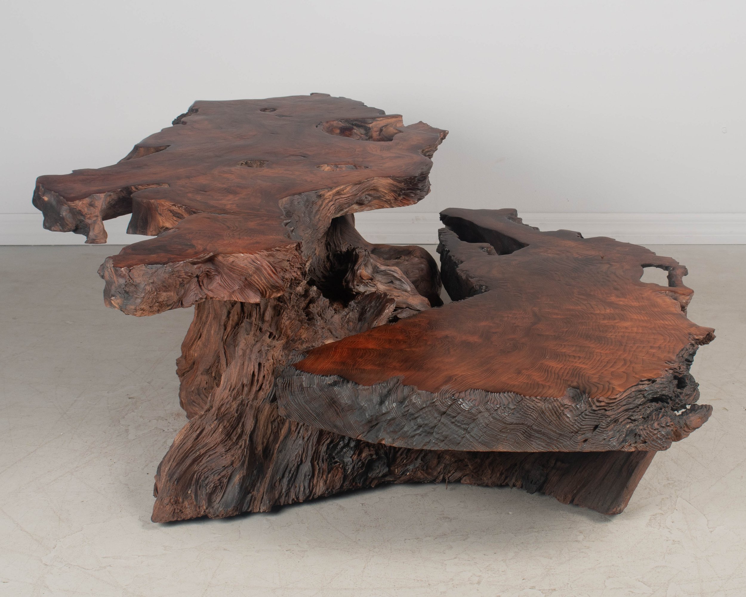Redwood Live Edge Tiered Coffee Table