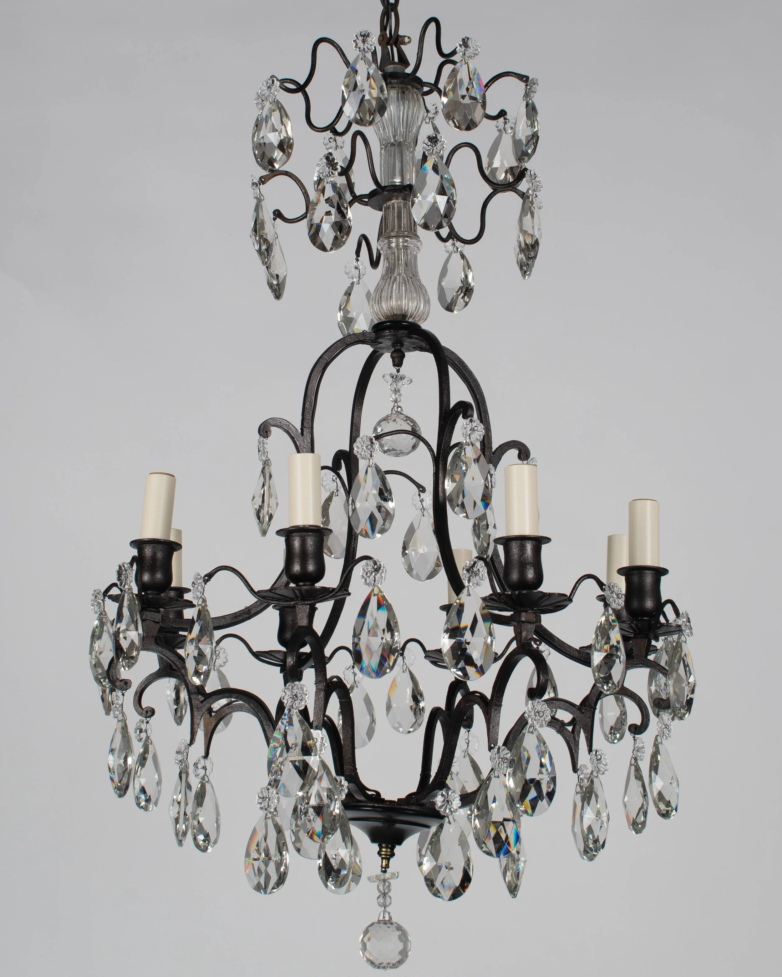 French Louis XV Style Crystal Chandelier