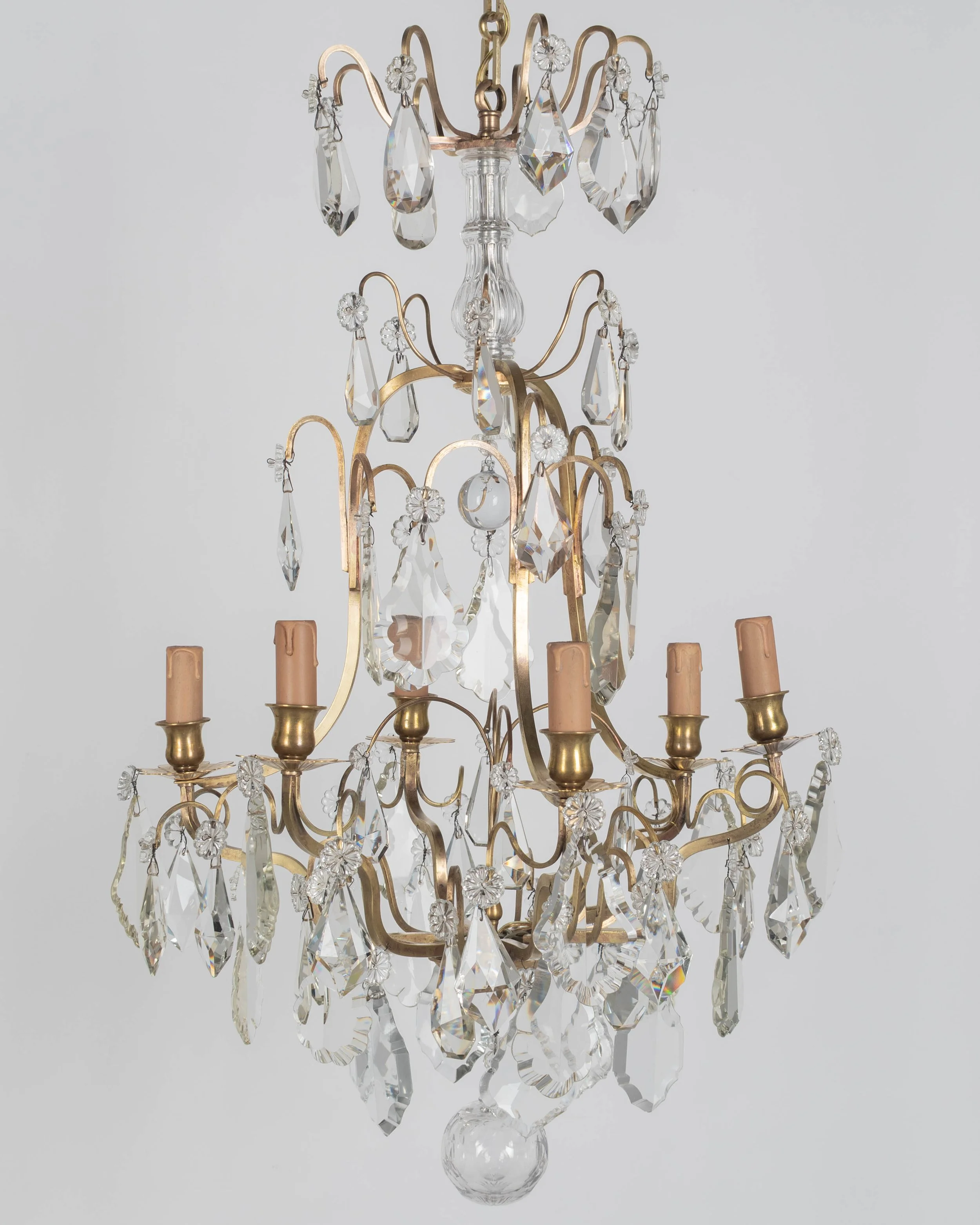French Louis XV Style Crystal Chandelier