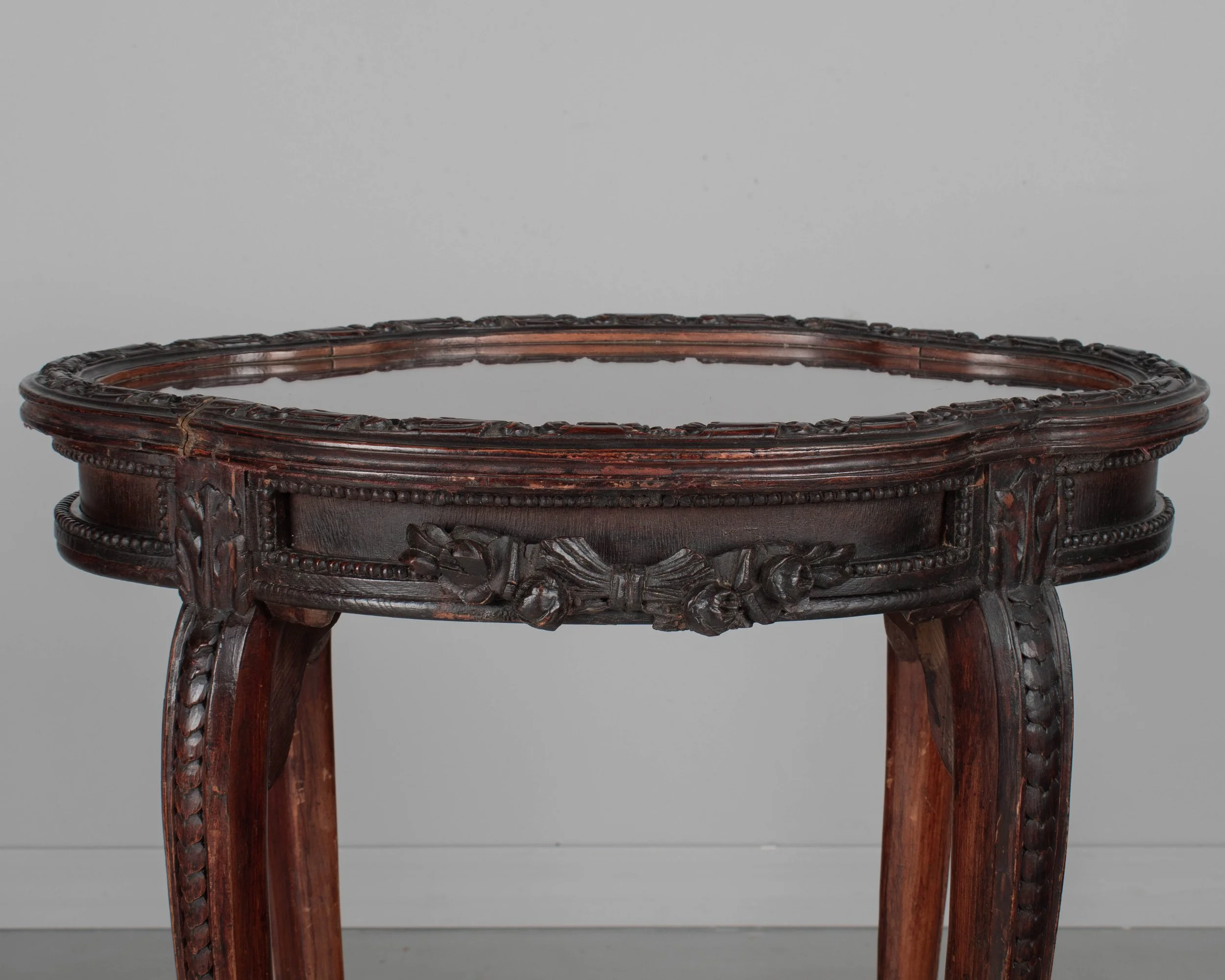 19th Century French Louis XV Style Vitrine or Display Table