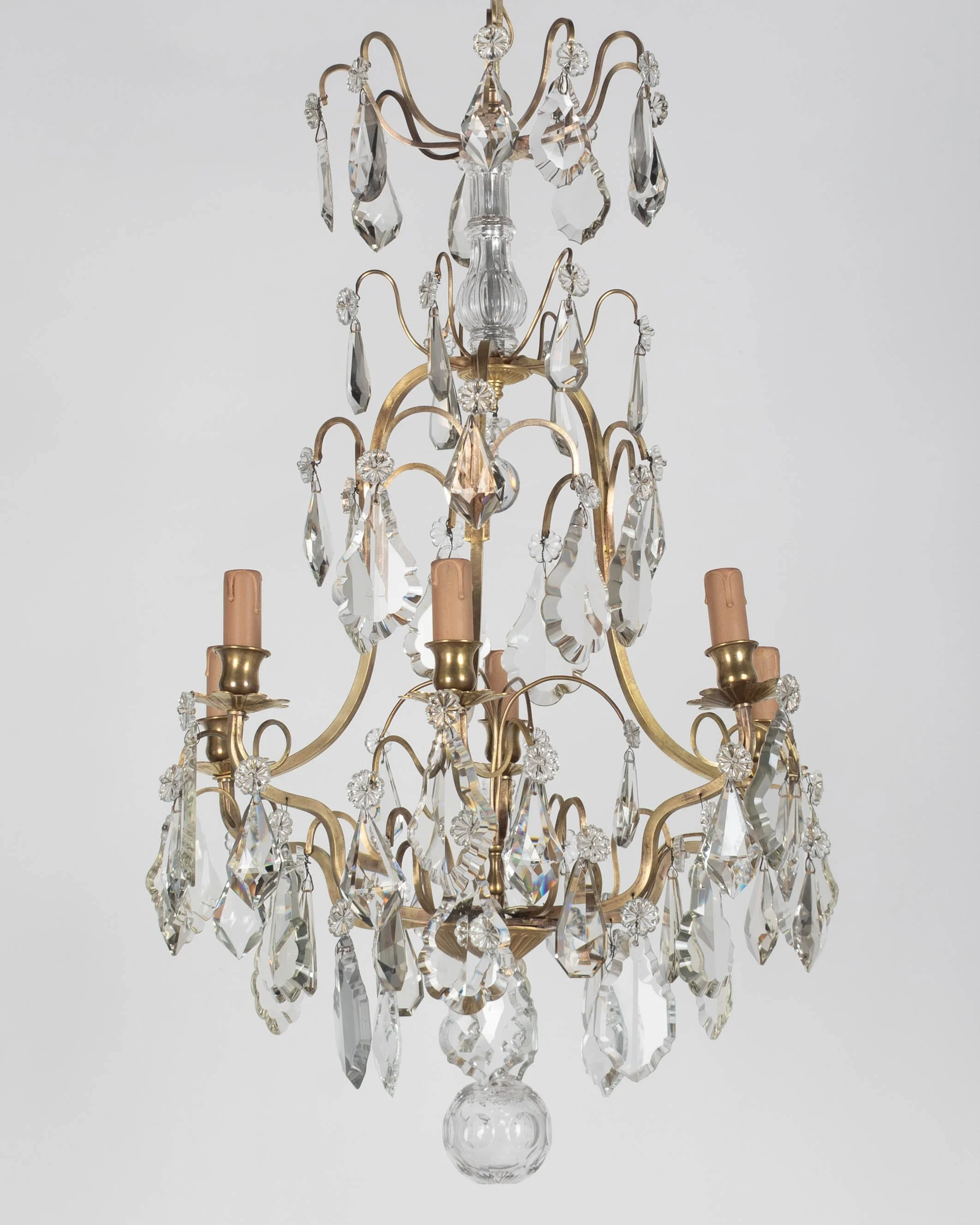 French Louis XV Style Crystal Chandelier