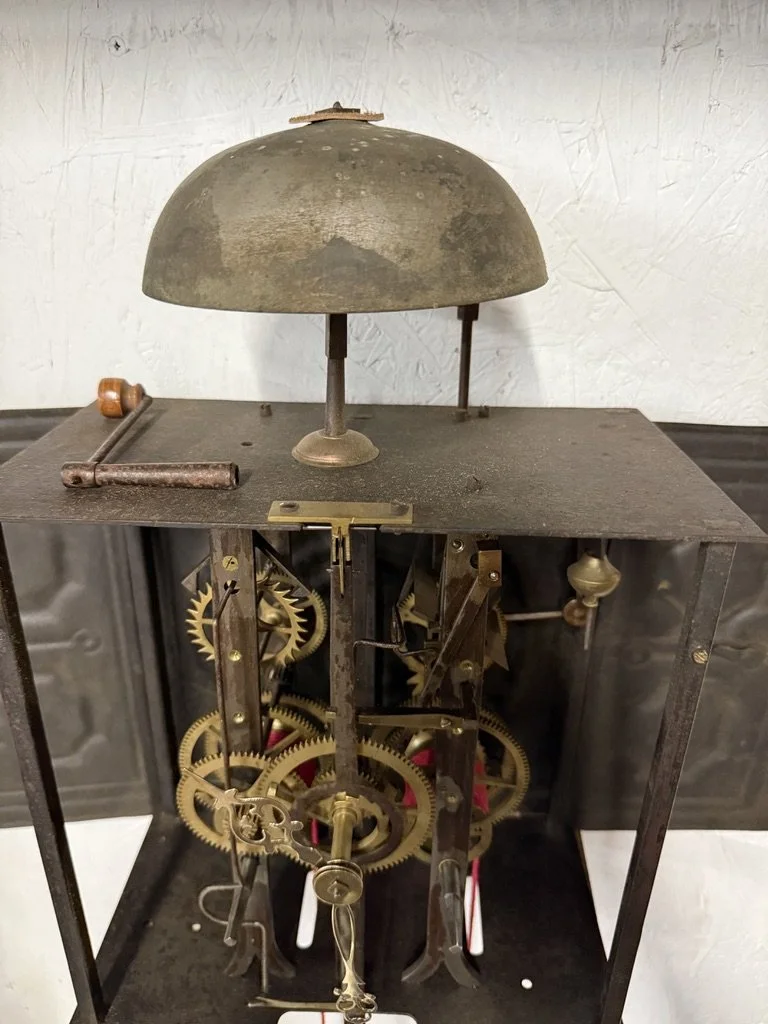 19th c. French Morbier Clock or Comtoise Mouvement