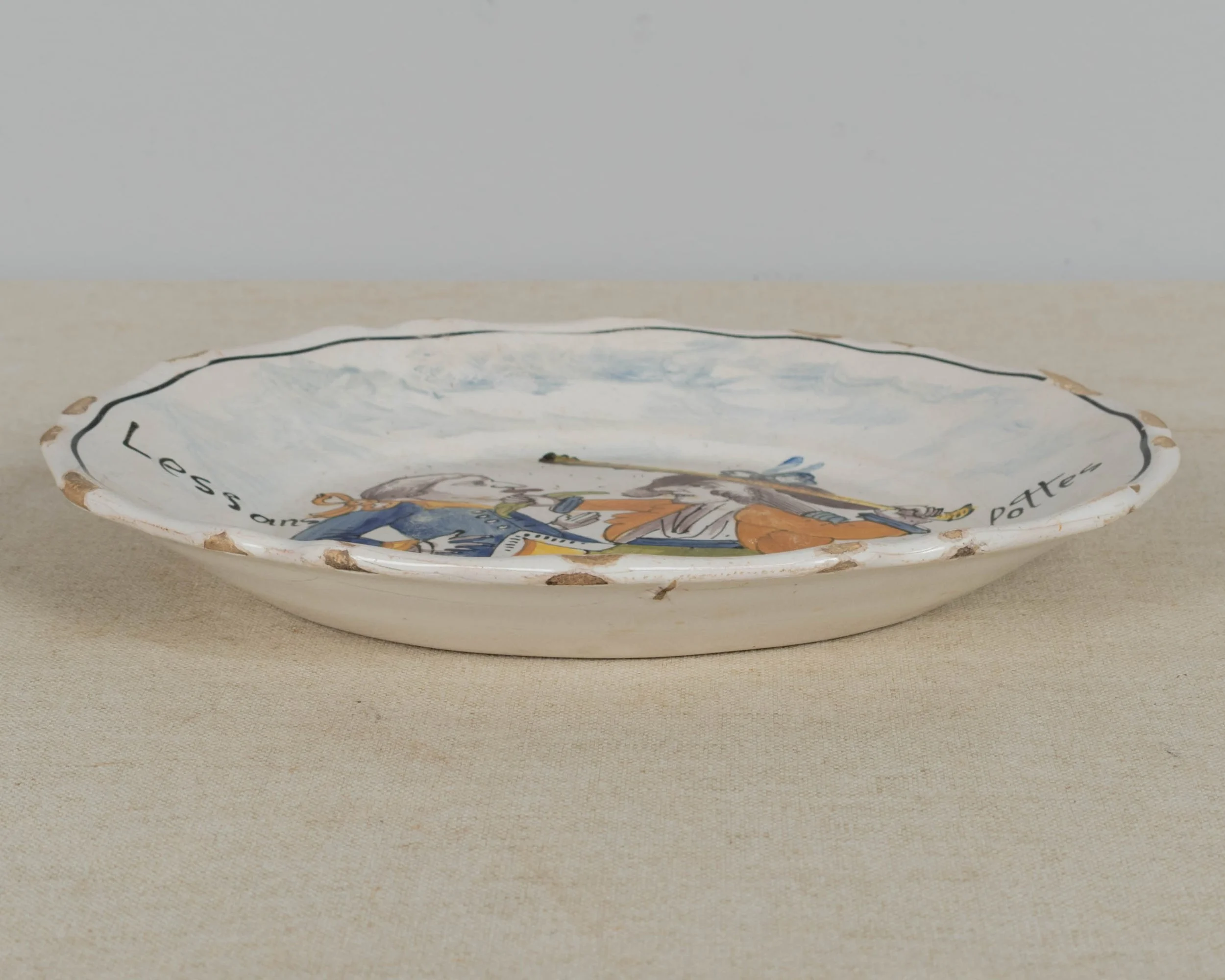 18th Century French Revolution Faience Plate