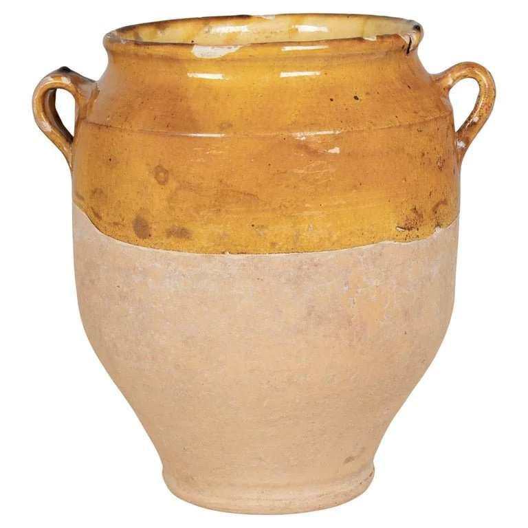 French Terracotta Vase or Pot à Confit