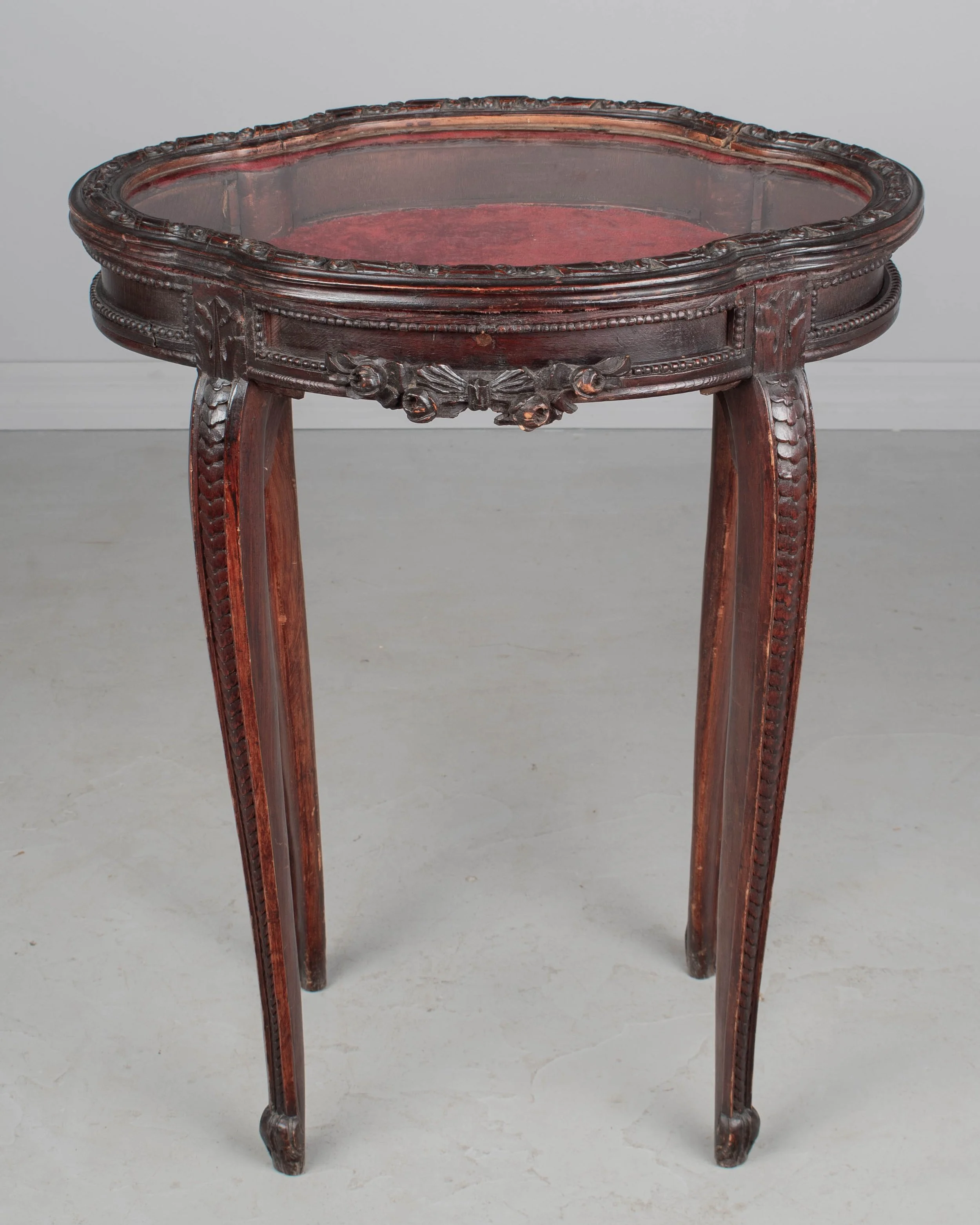 19th Century French Louis XV Style Vitrine or Display Table