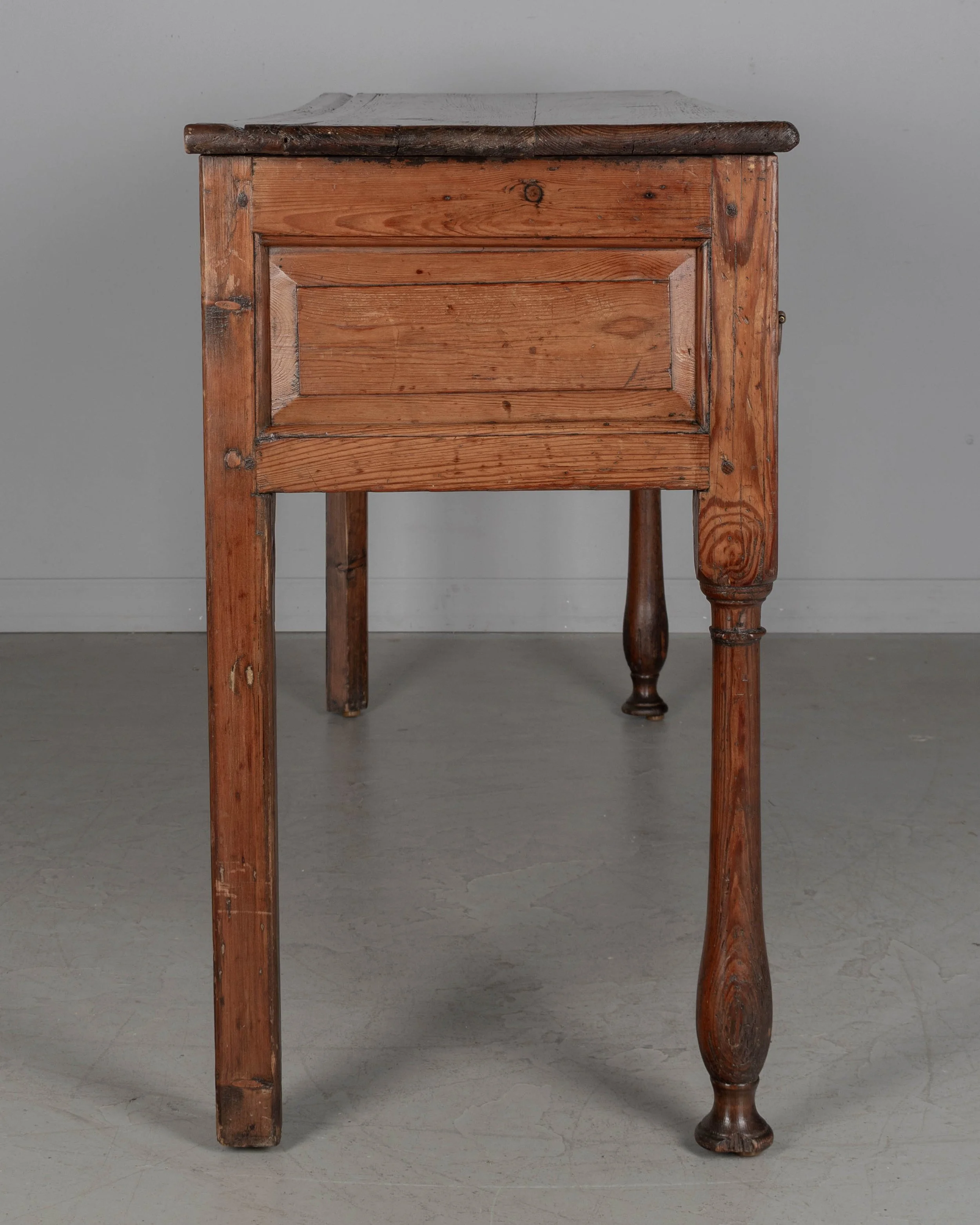 19th Century Rustic Pine Console Table