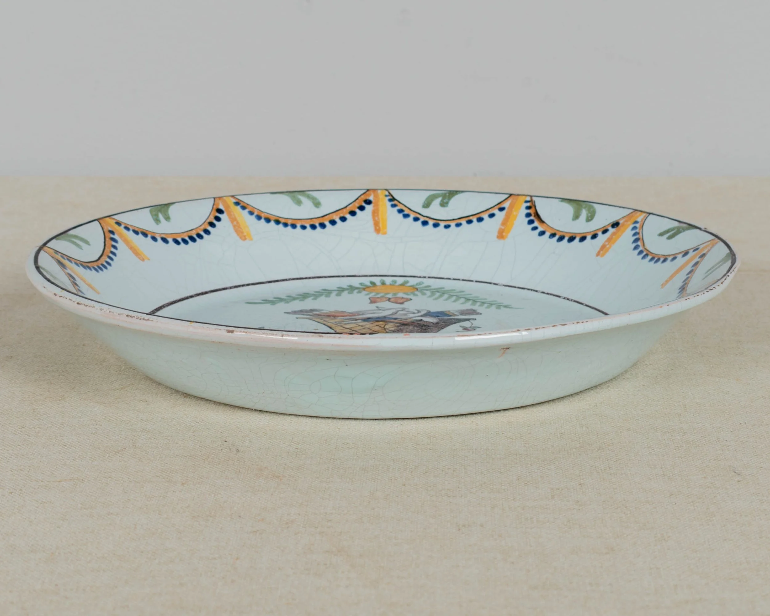 18th Century French Revolution Faience Plate