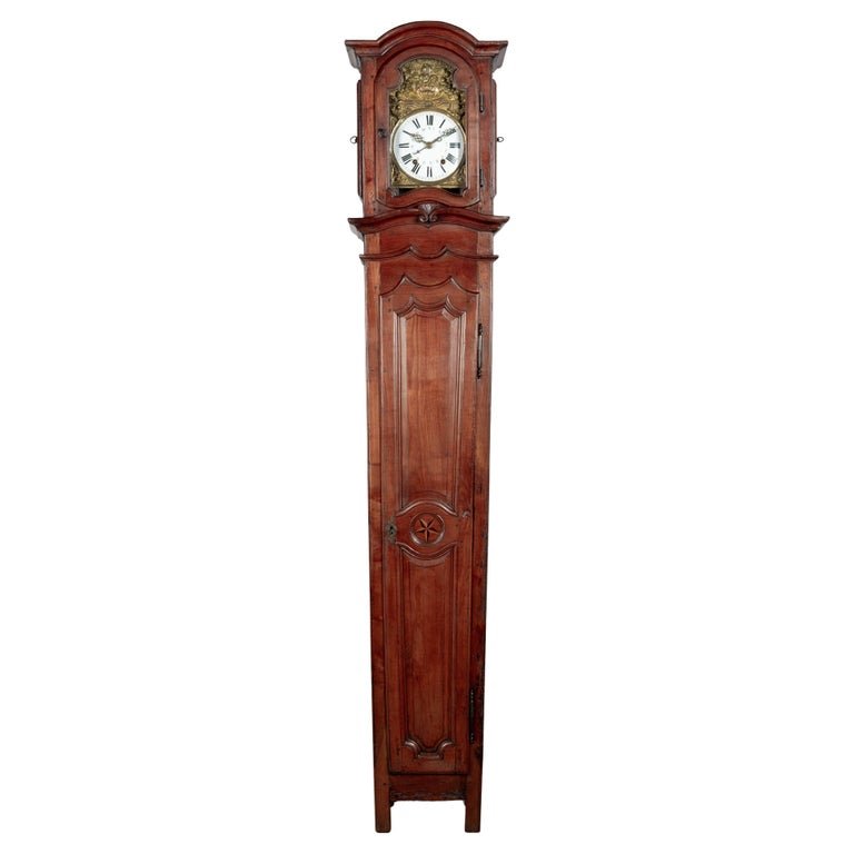 18th Century French Tall Case Clock or Horloge De Parquet