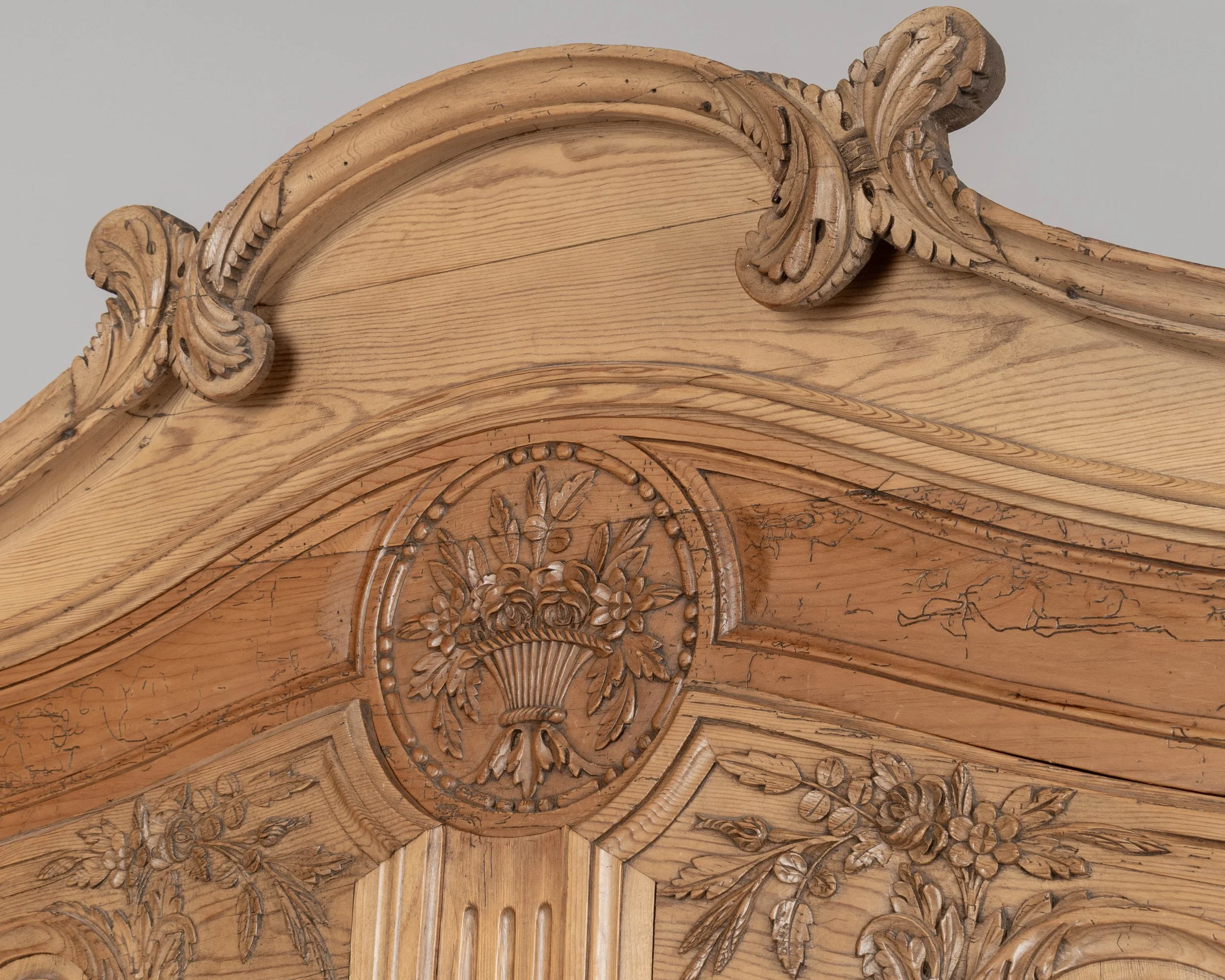 A 19th century Louis XV French Armoire Cauchoise from Caux in Normandy.