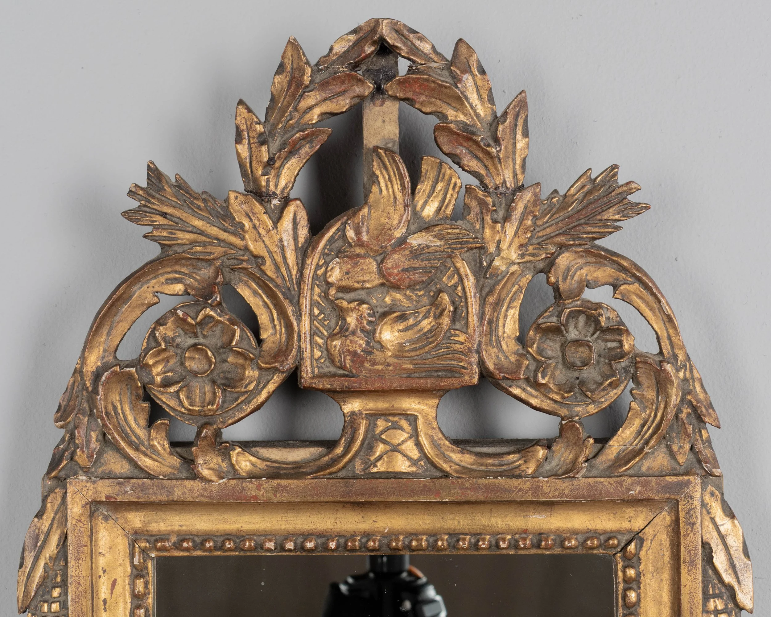 French Louis XVI Giltwood Bridal Mirror