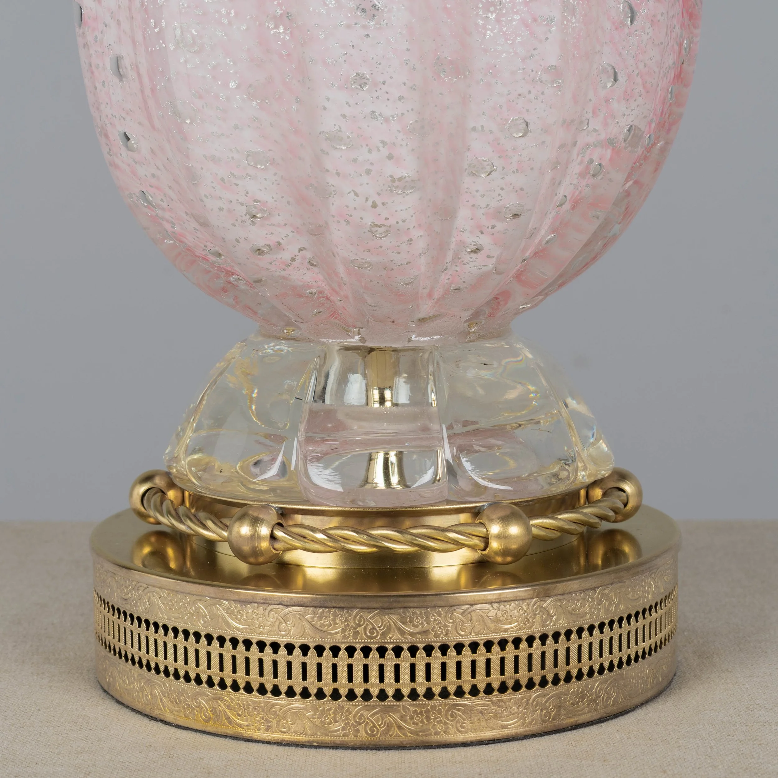 Mid-Century Modern Murano Glass Lamp by Barovier & Toso, Italy, 1950s