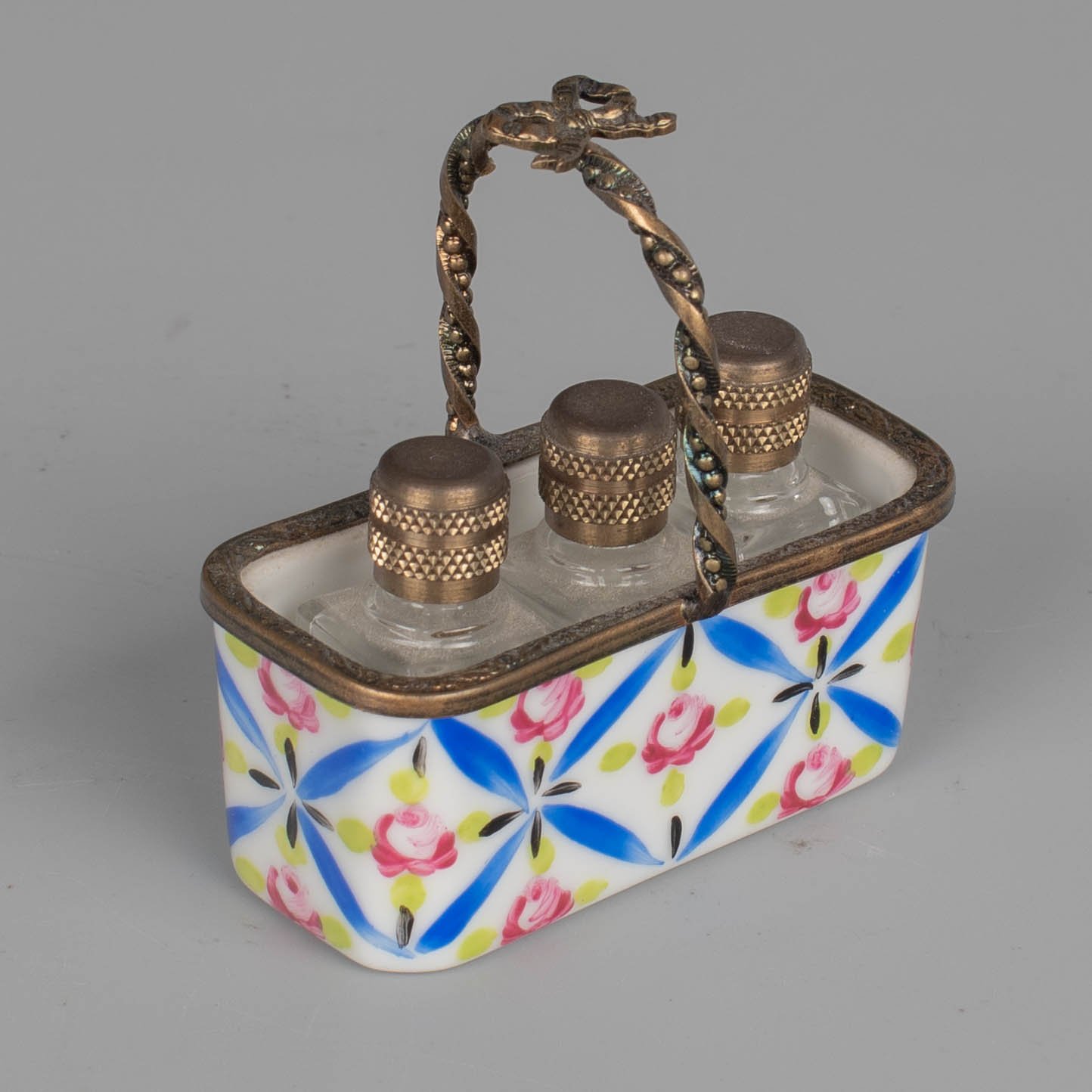 Limoges French Hand Painted Porcelain Boxes, Set of 5