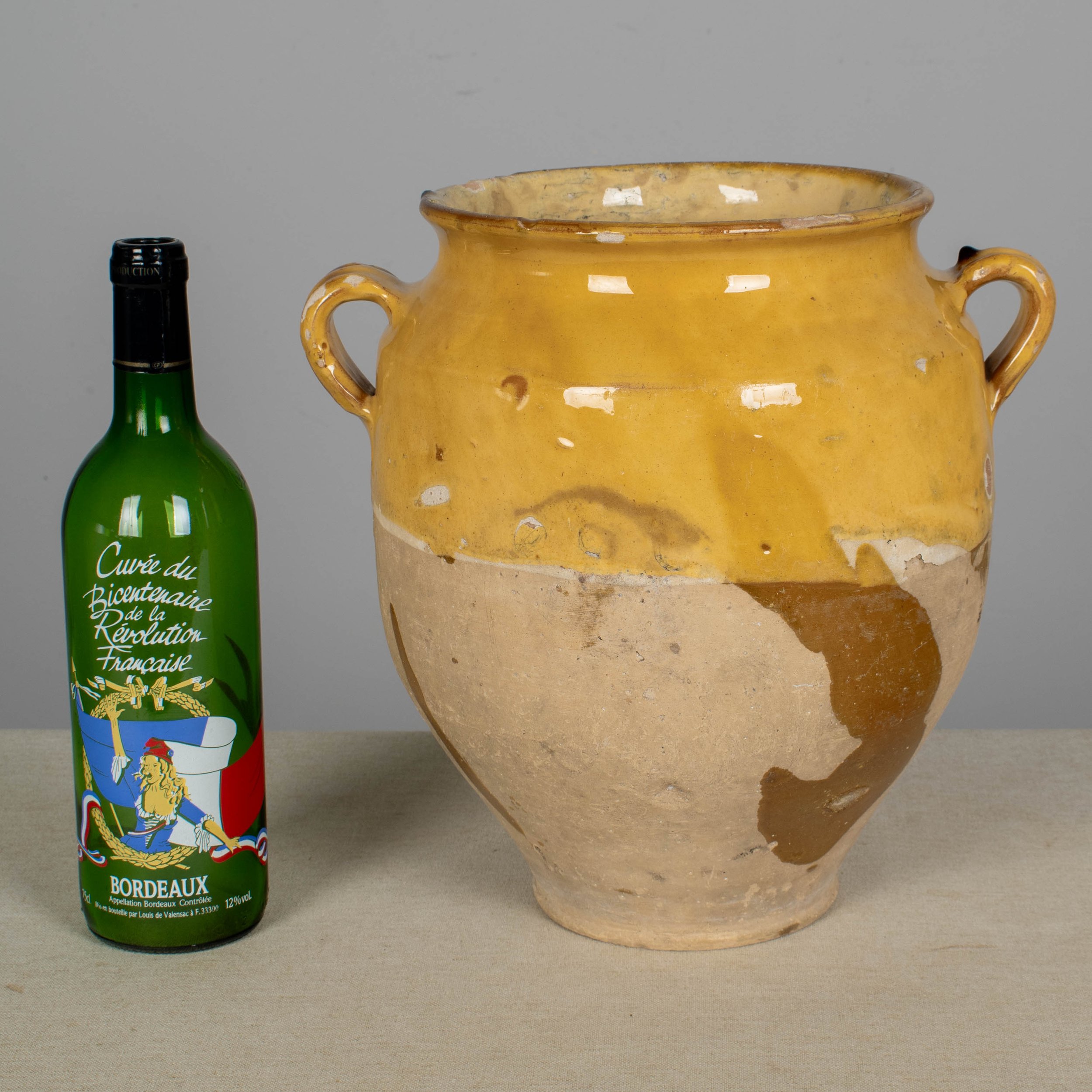 French Terracotta Vase or Pot à Confit