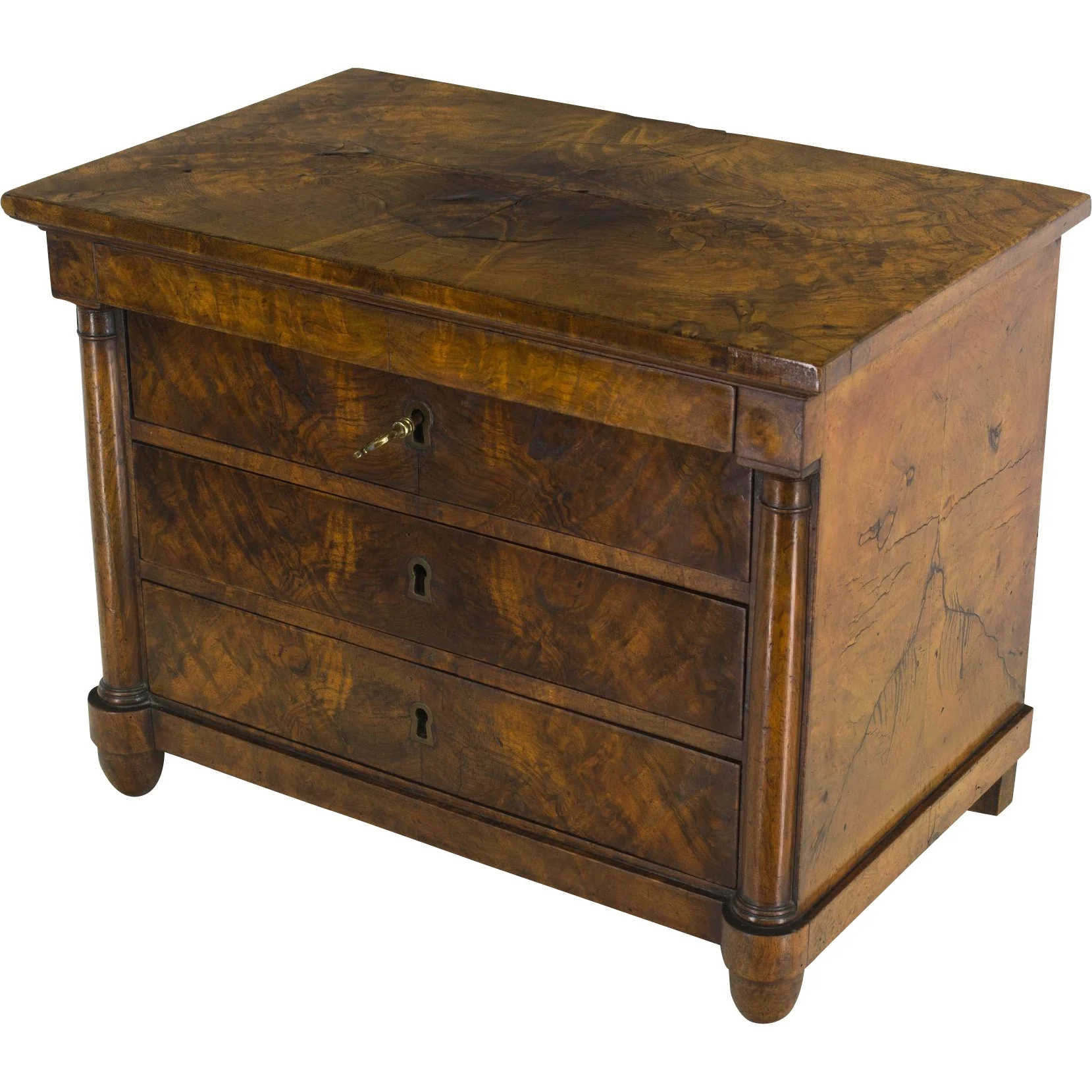 19th c. Miniature Empire Commode