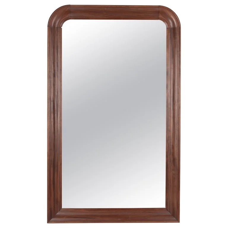 French Louis Philippe Style Mahogany Mirror 33"w 54"h