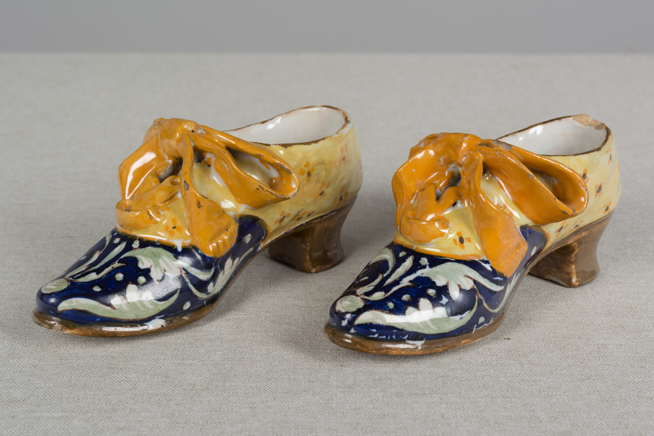 French Faience Shoes