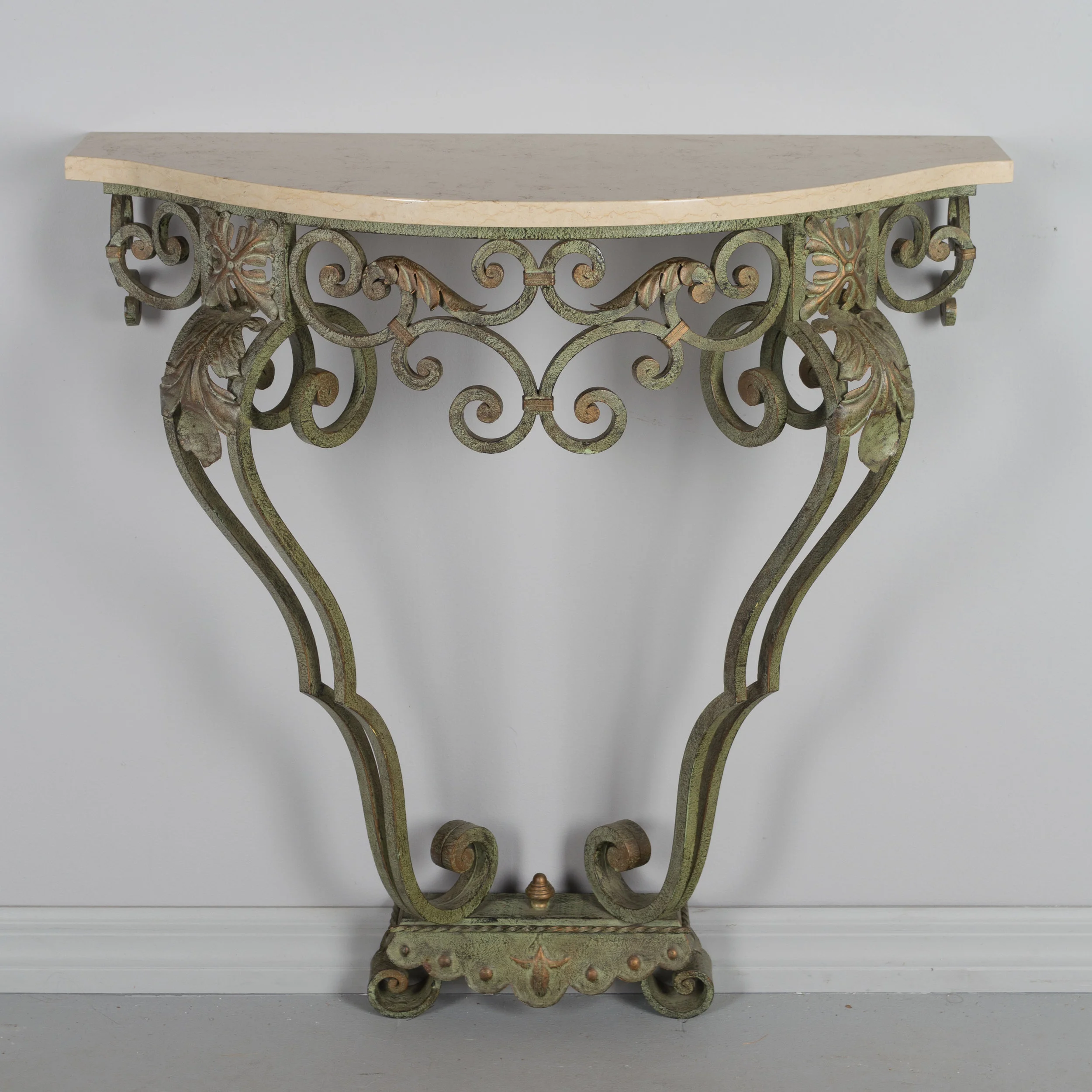 French Louis XV Style Iron Console