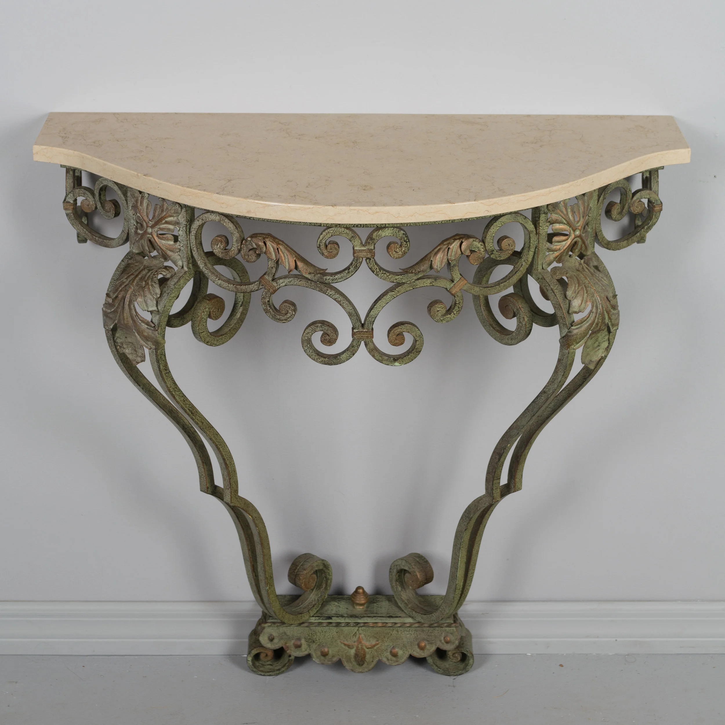 French Louis XV Style Iron Console