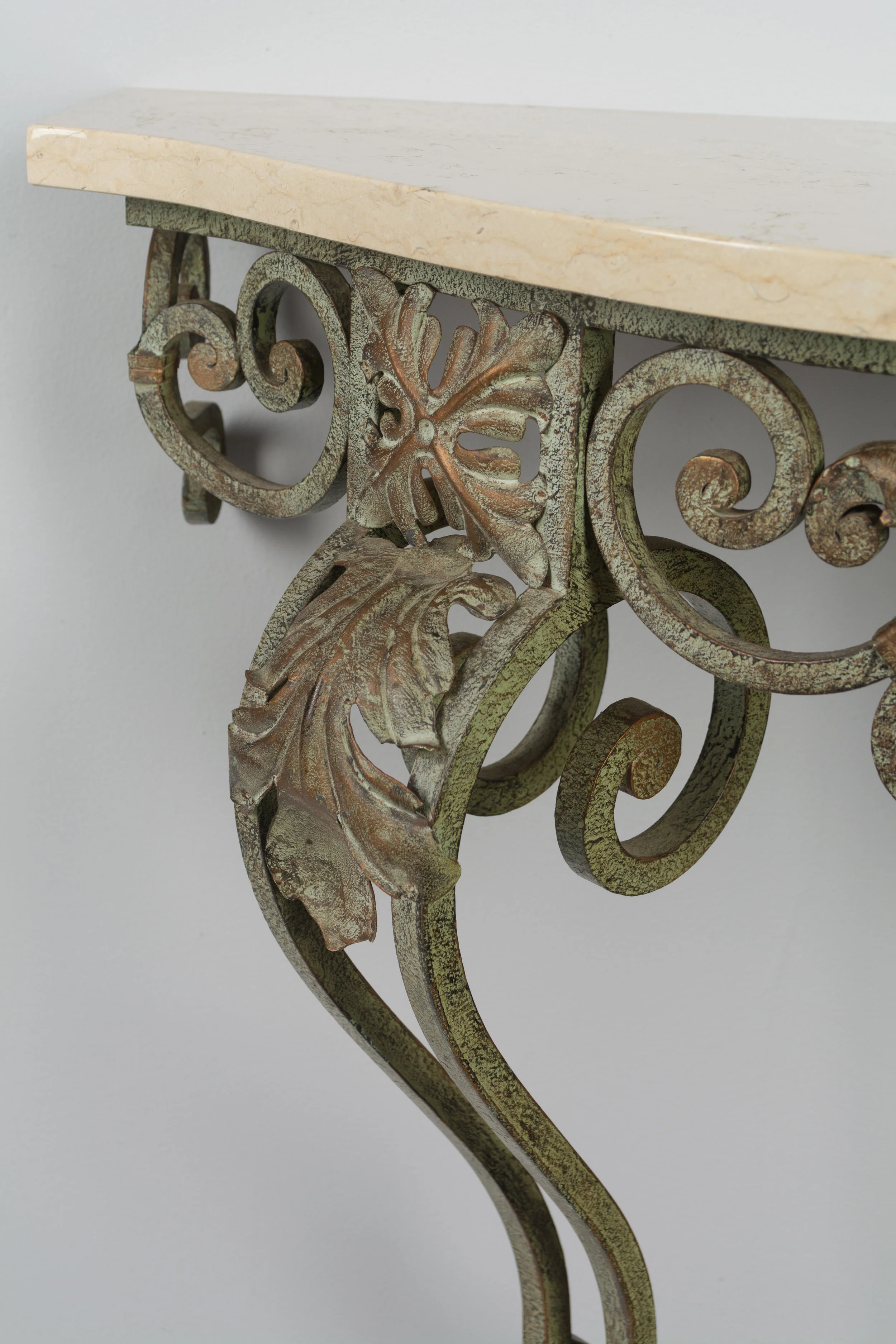 French Louis XV Style Iron Console