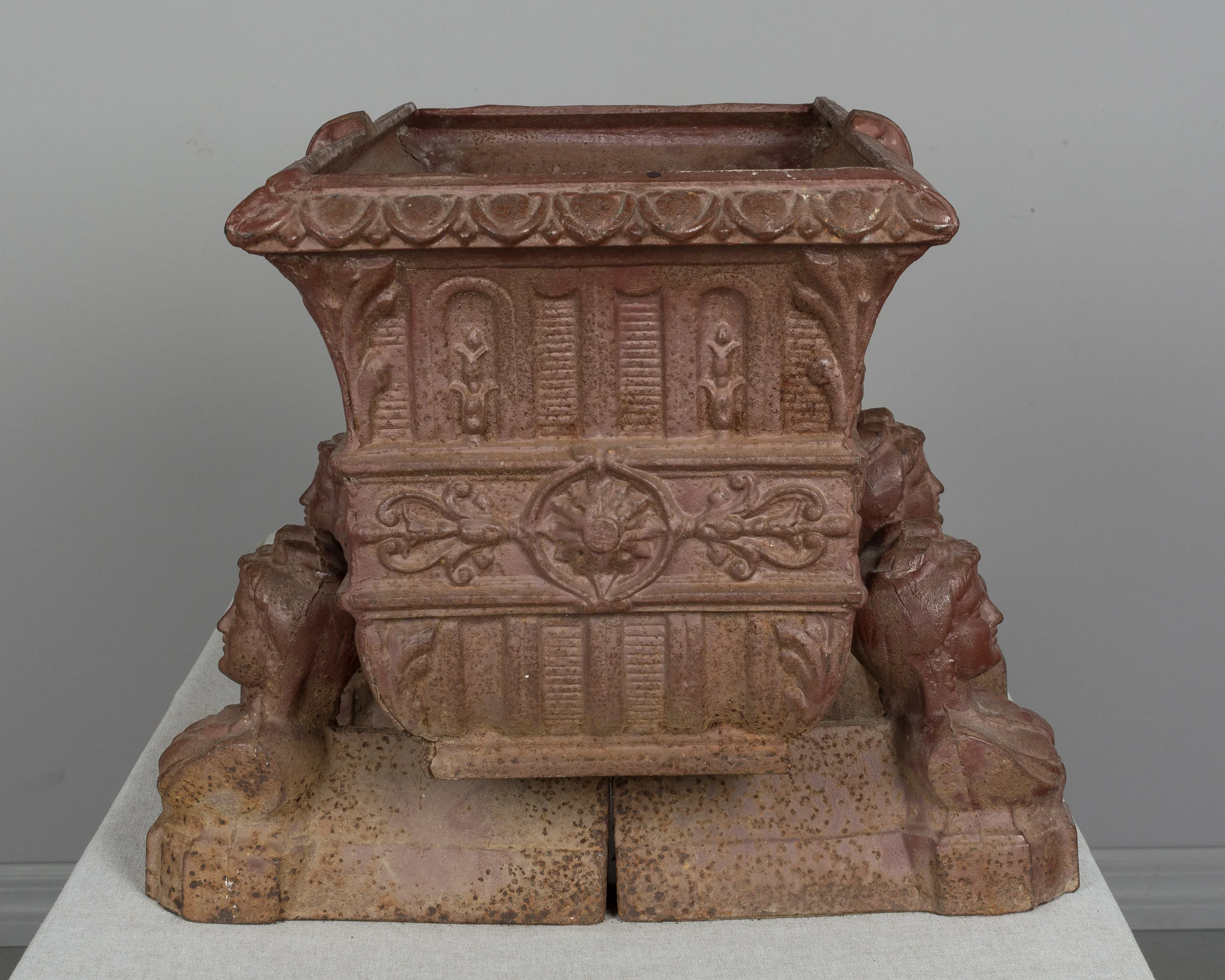 19th c. French Cast Iron Planter