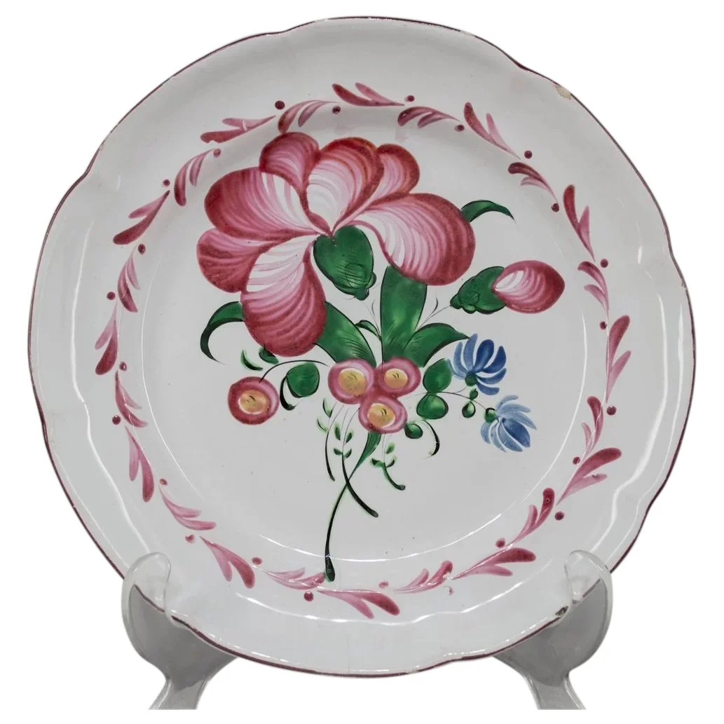 19th c. French Faience Plate