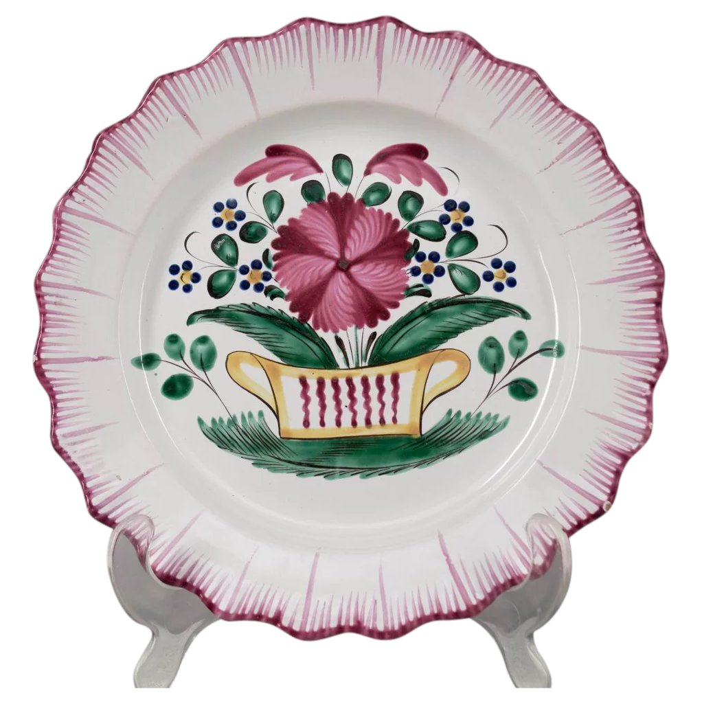 19th c. French Faience Plate