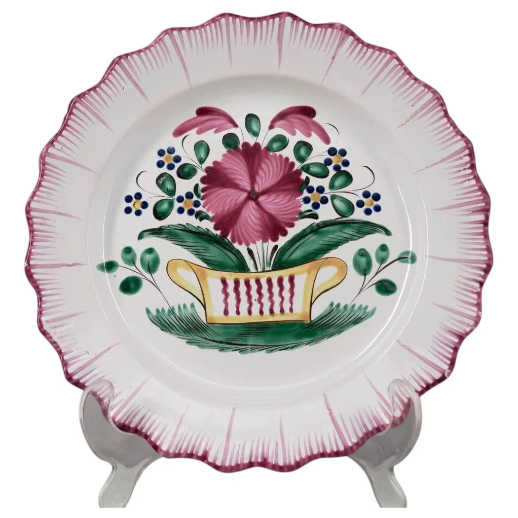 19th c. French Faience Plate