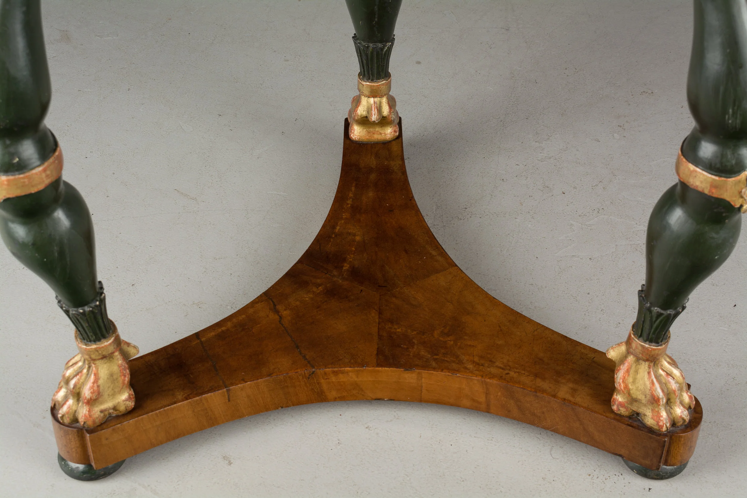 Charles X Walnut Gueridon Or Center Table