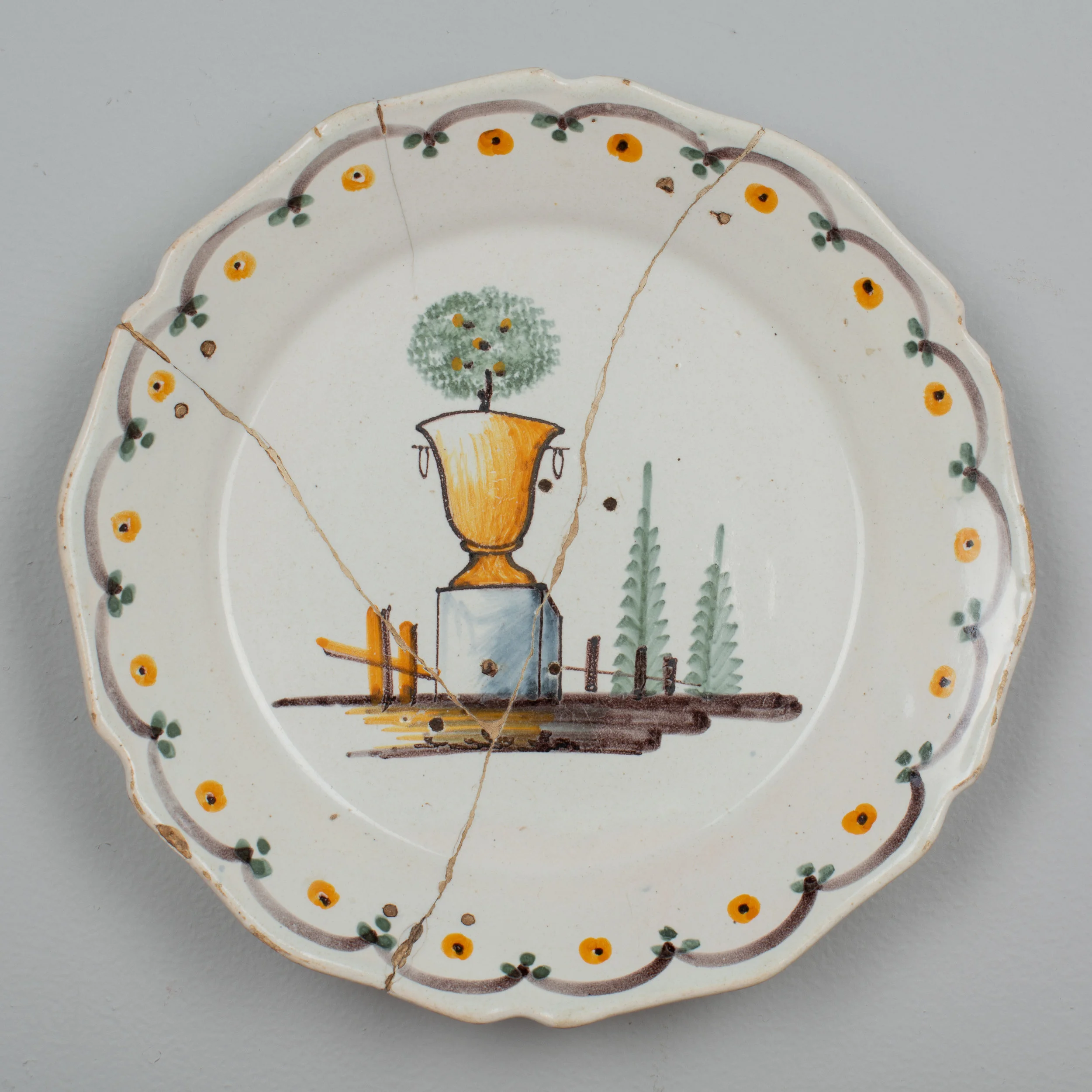 18th Century French Faience Plate