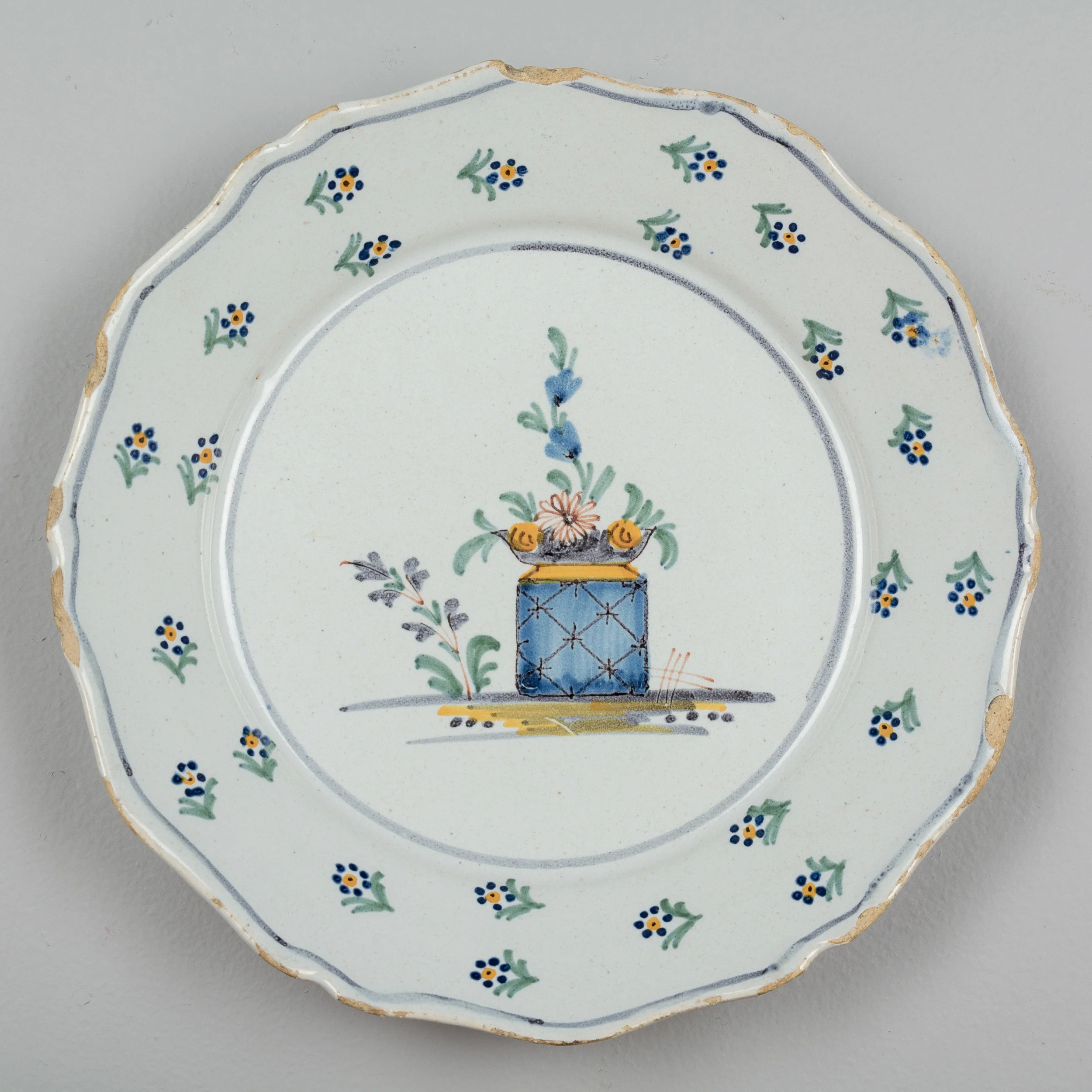 18th Century French Nevers Faience Plate