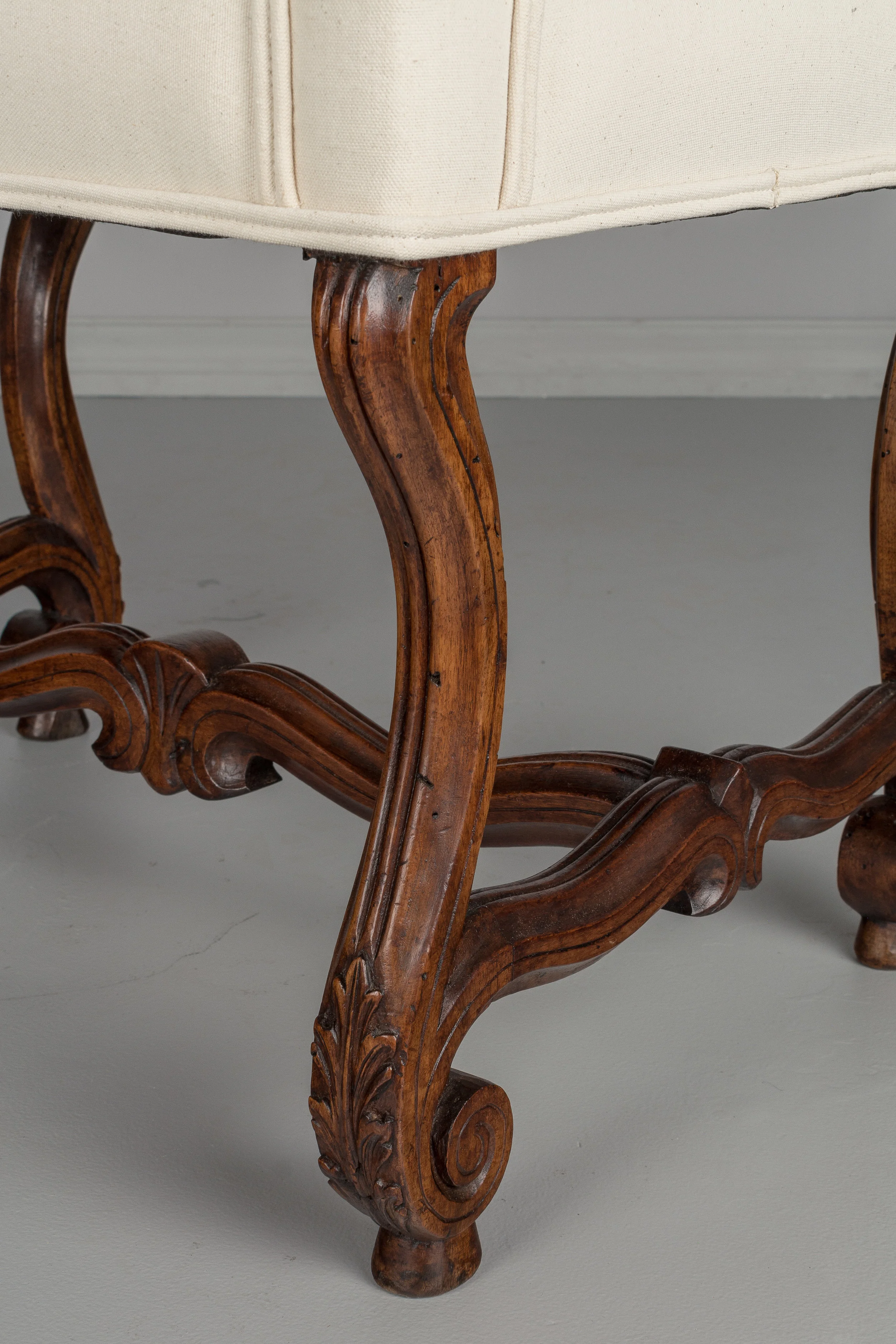 19th Century French Louis XIII Style Stool